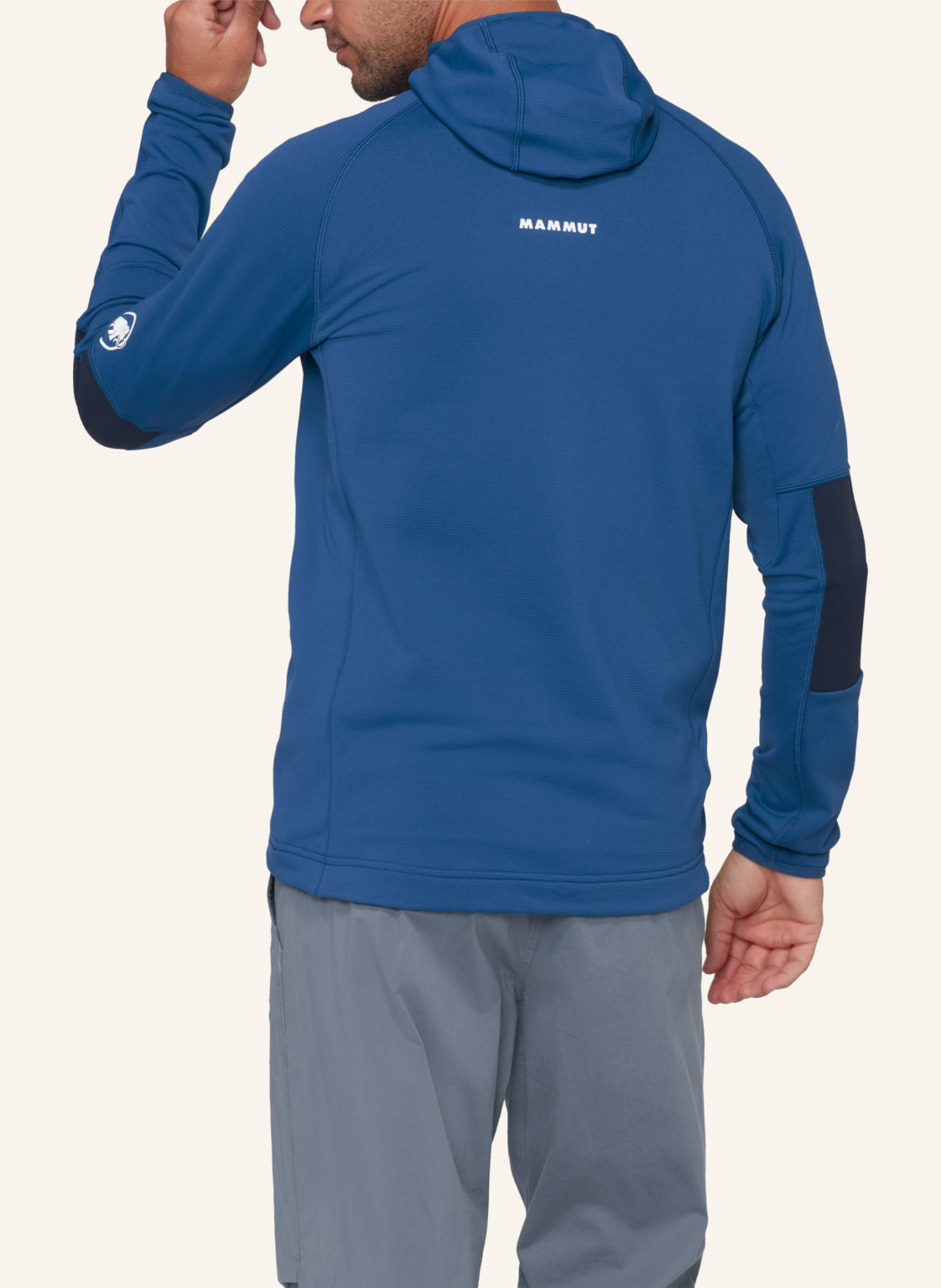 MAMMUT Midlayer-Jacke MASSONE ML HOODED: BLAU