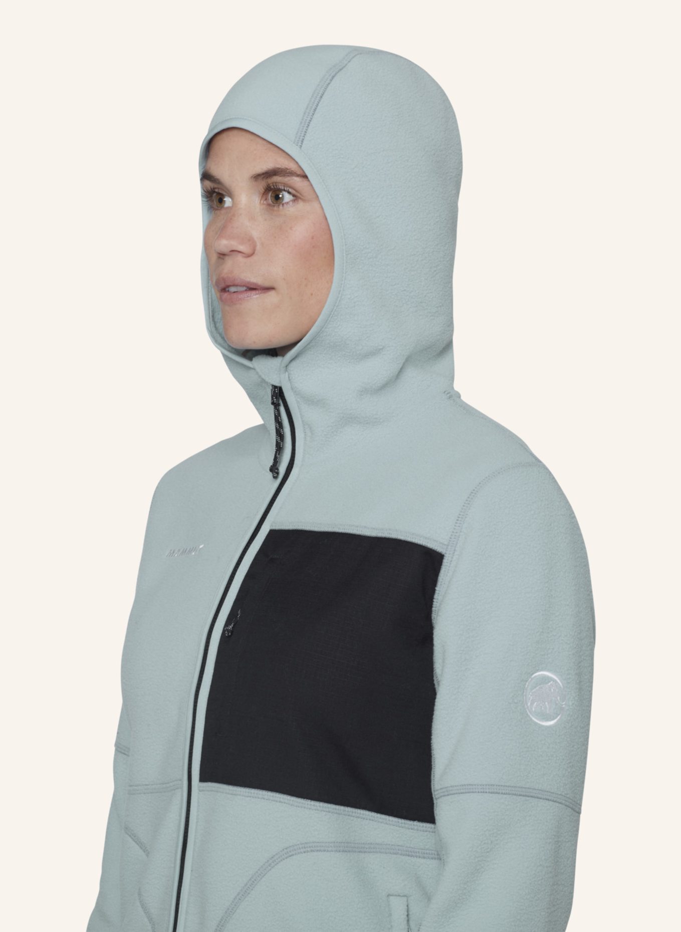 MAMMUT Fleecejacke TAMARO ML HOODED: BLAU