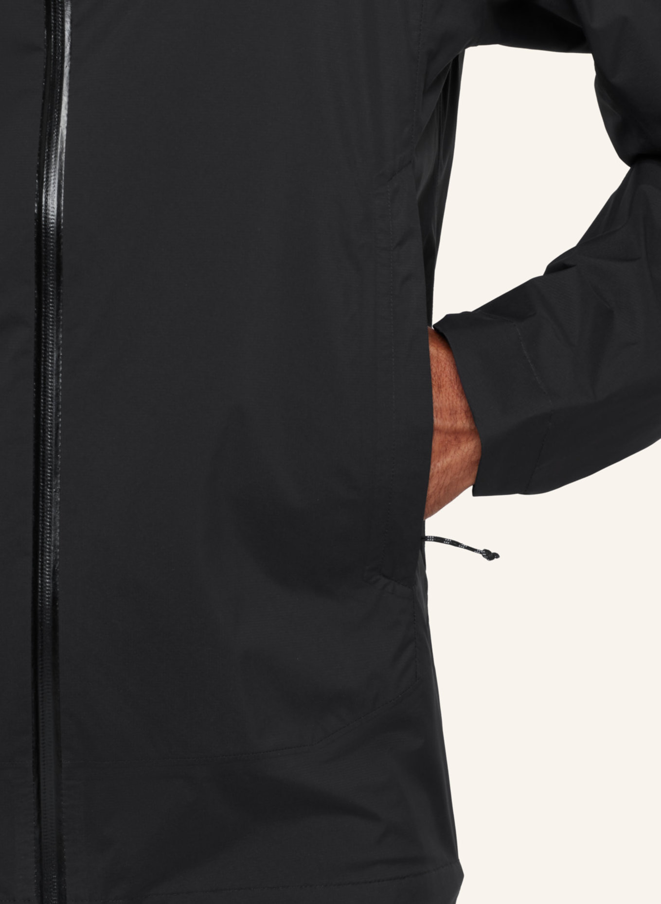 MAMMUT Ducan HS Hooded Jacket Men: SCHWARZ