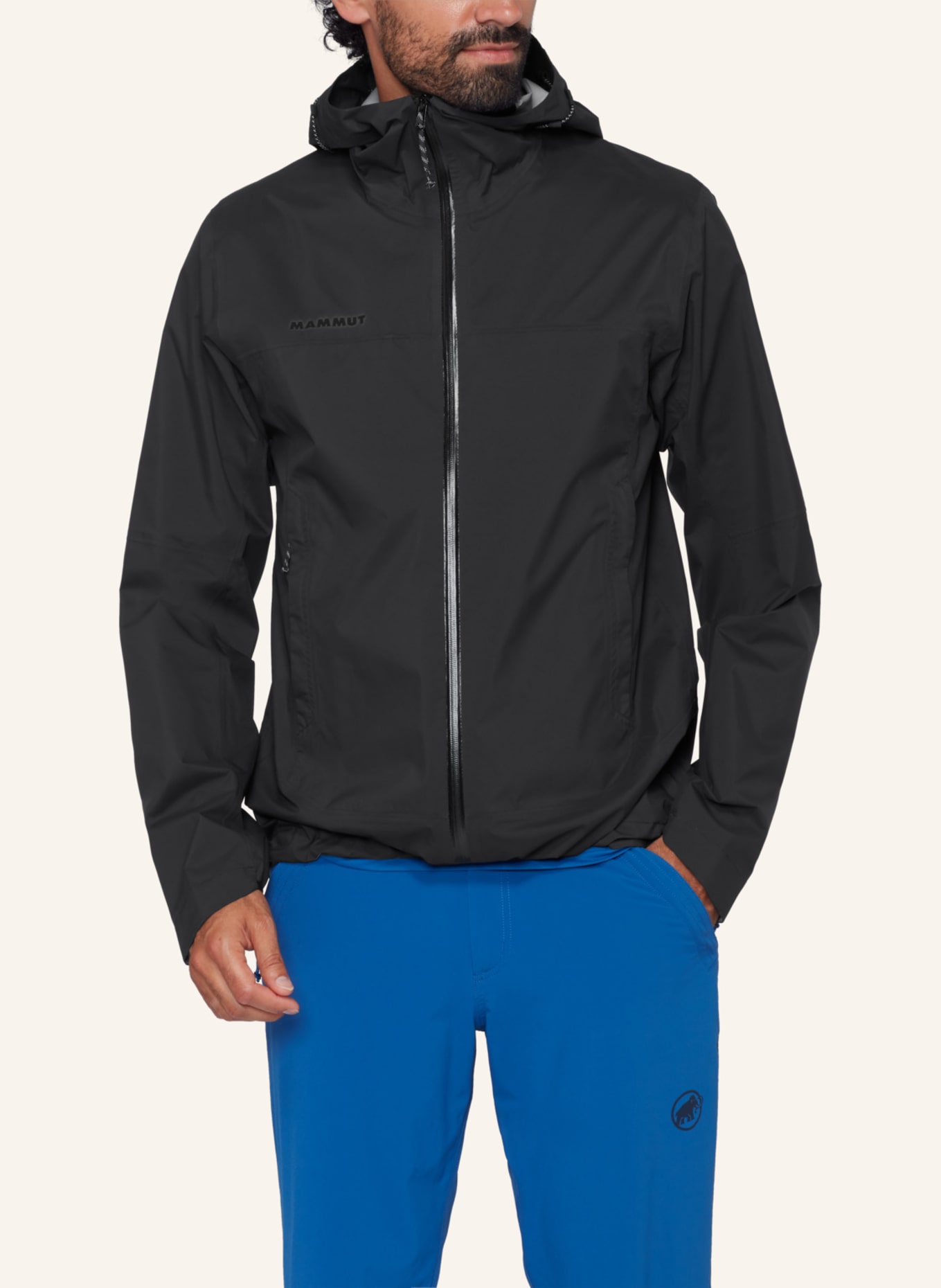 MAMMUT Ducan HS Hooded Jacket Men: SCHWARZ