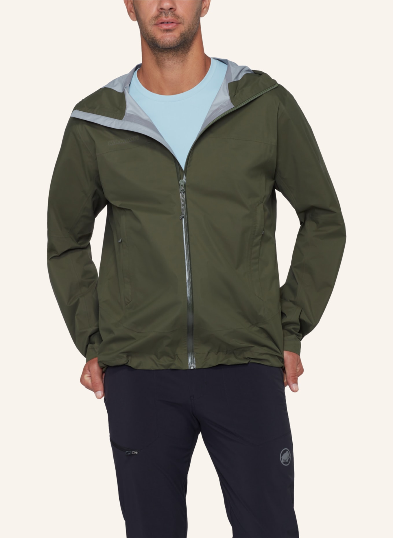 MAMMUT Ducan HS Hooded Jacket Men: GRÜN