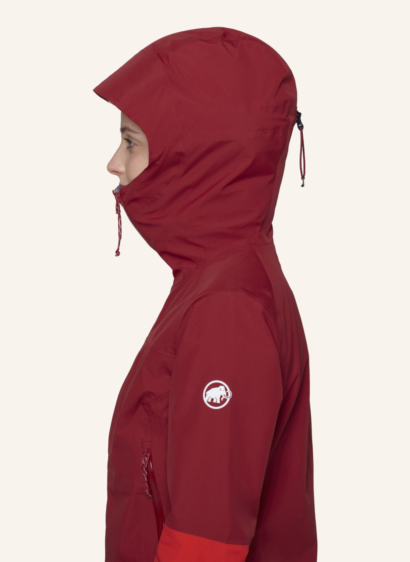 MAMMUT Hardshelljacke ALTO GUIDE HS mit Kapuze: ROT