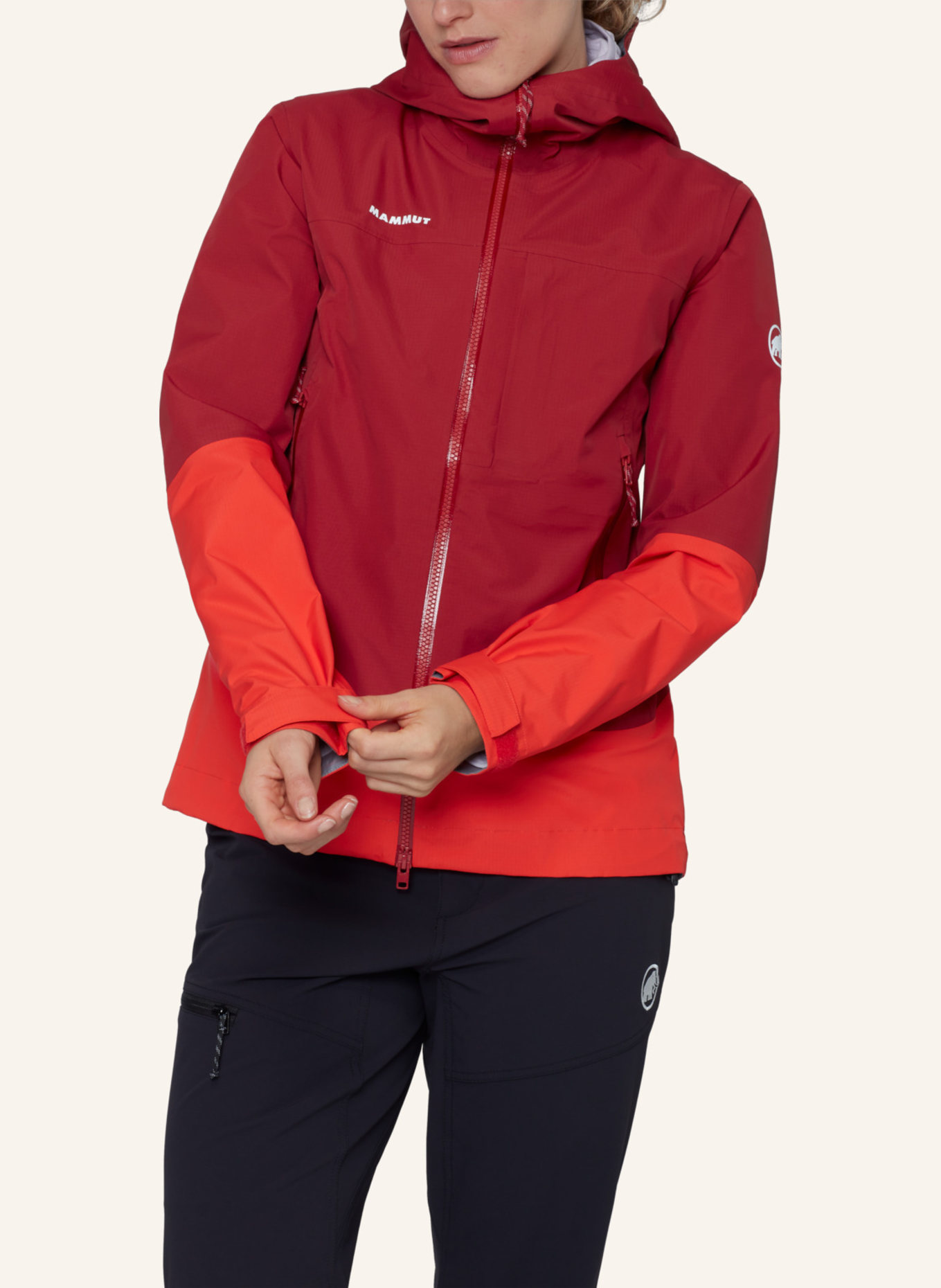 MAMMUT Hardshelljacke ALTO GUIDE HS mit Kapuze: ROT