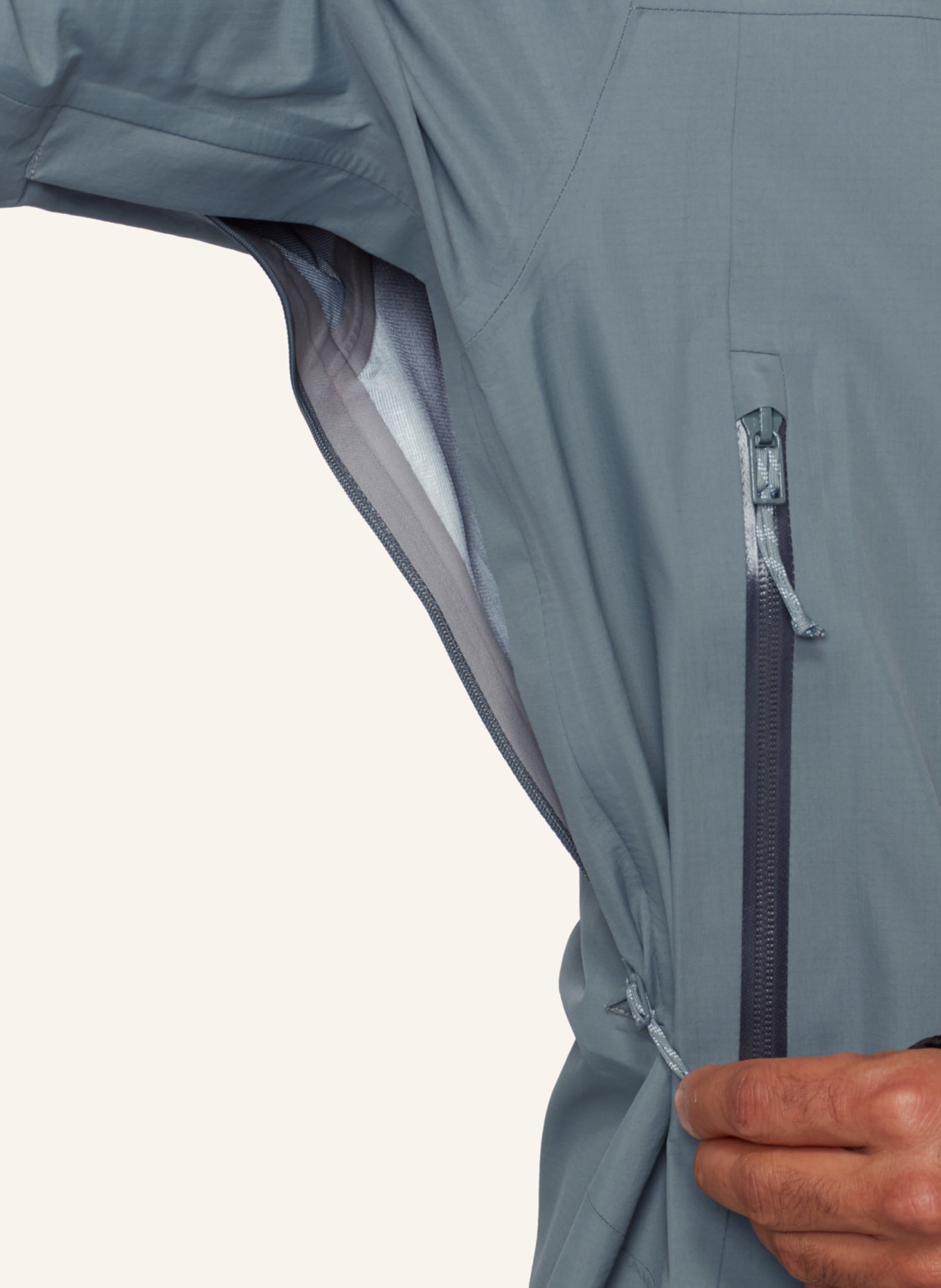 MAMMUT Alto Guide HS Hooded Jacket Men: GRAU