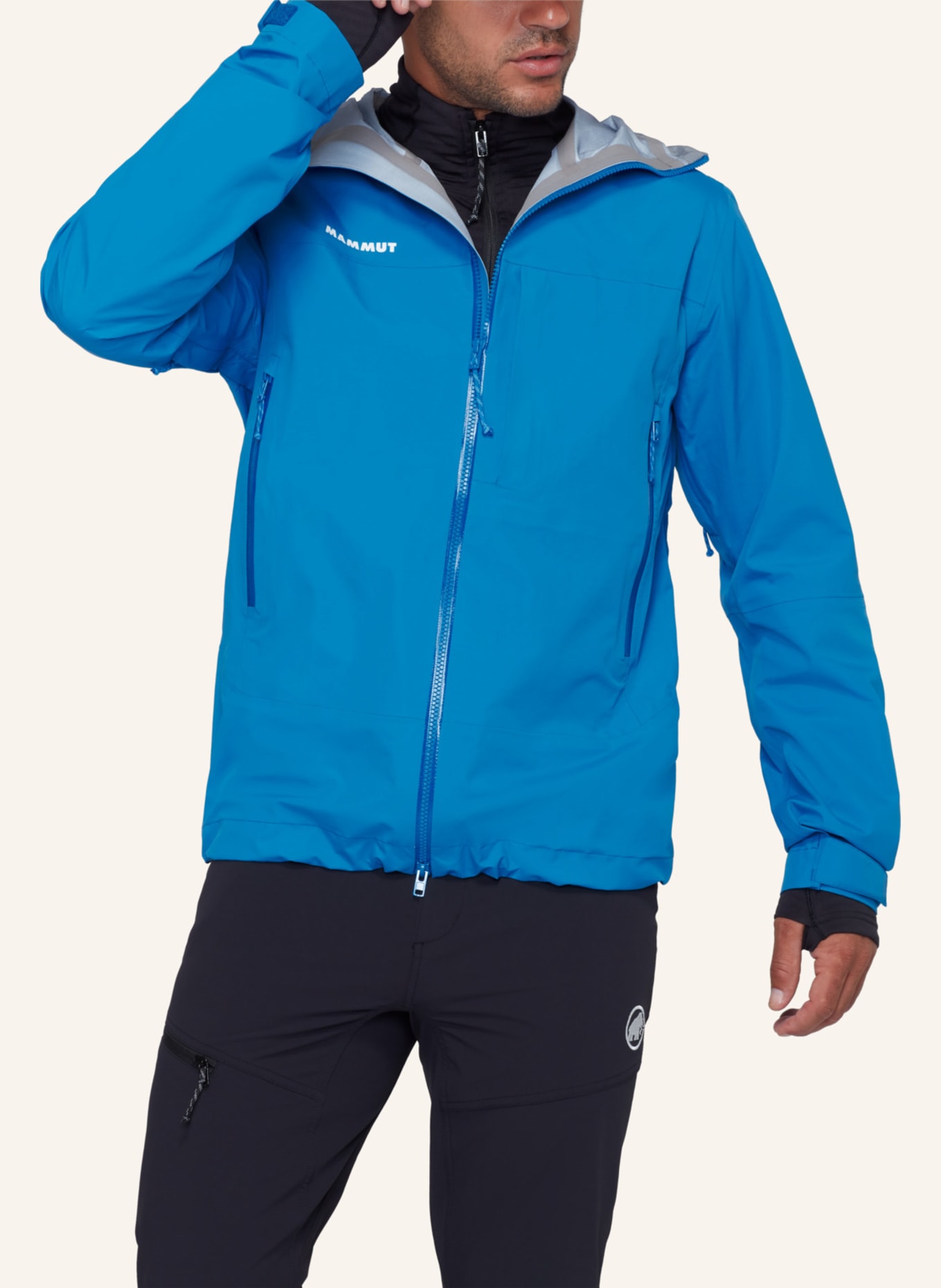 MAMMUT Alto Guide HS Hooded Jacket Men: BLAU
