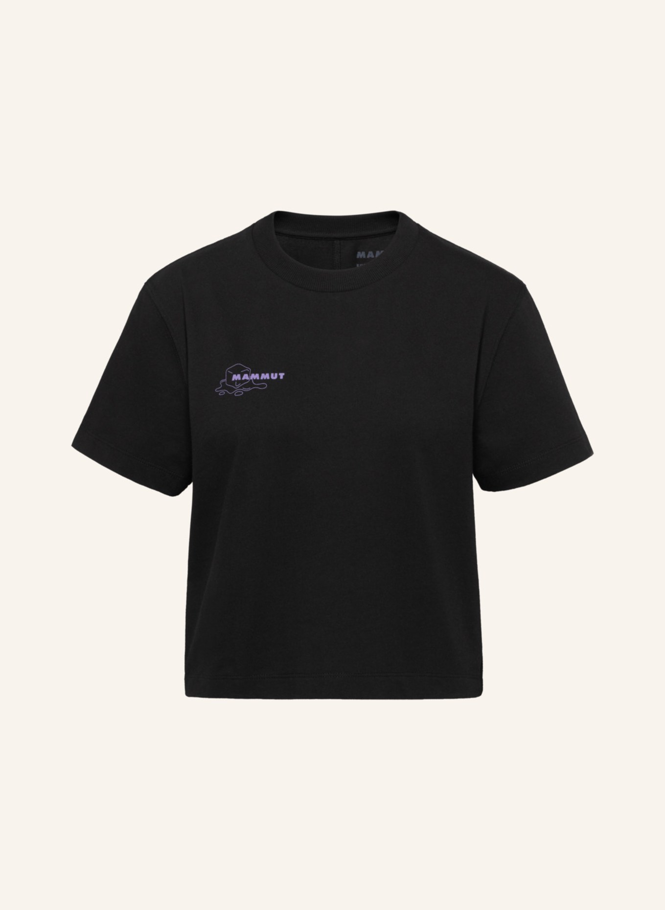 MAMMUT Mammut Base Cropped T-Shirt Women Glacier: SCHWARZ