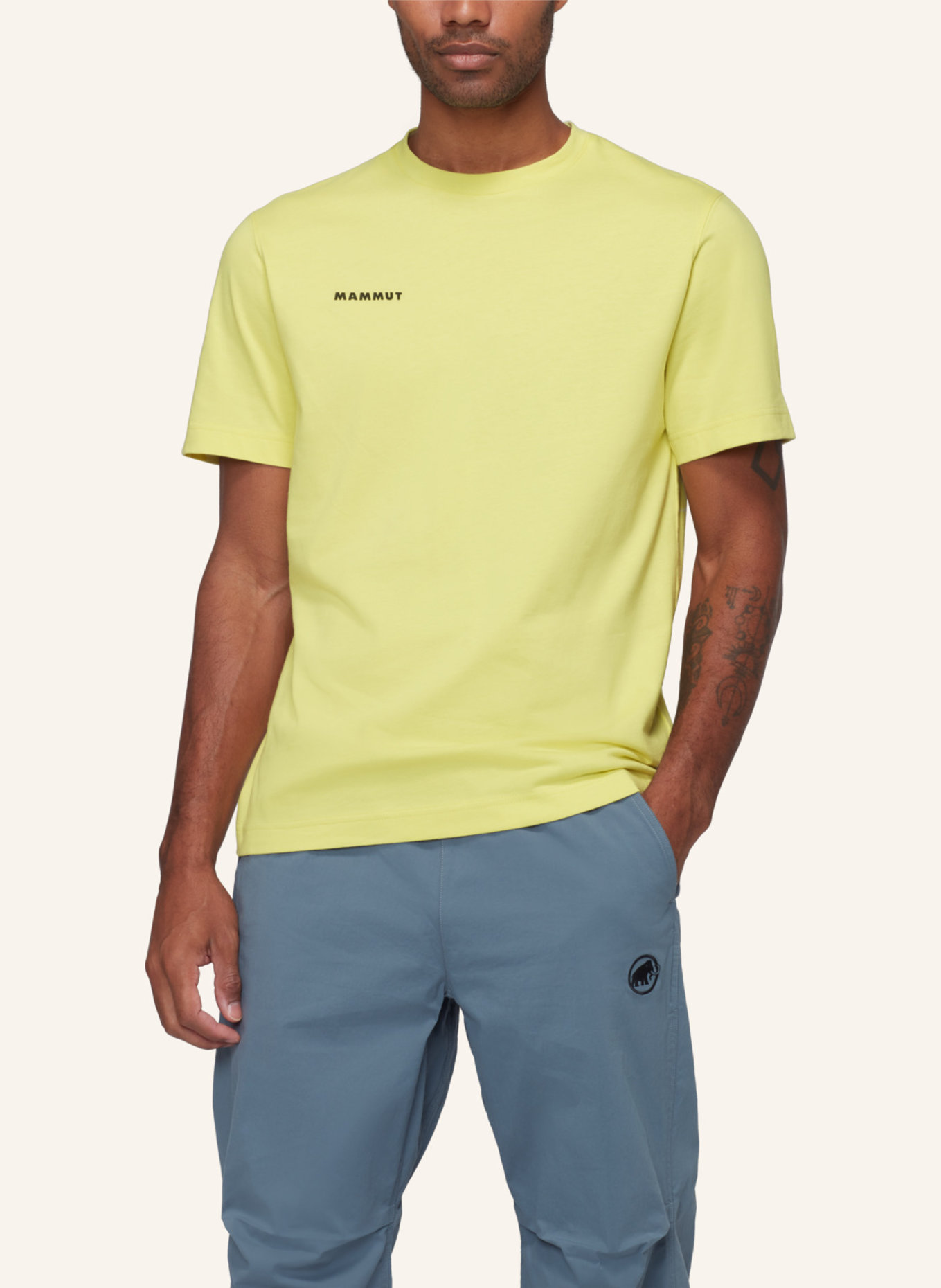 MAMMUT Mammut Base T-Shirt Men Mini Logo: GELB