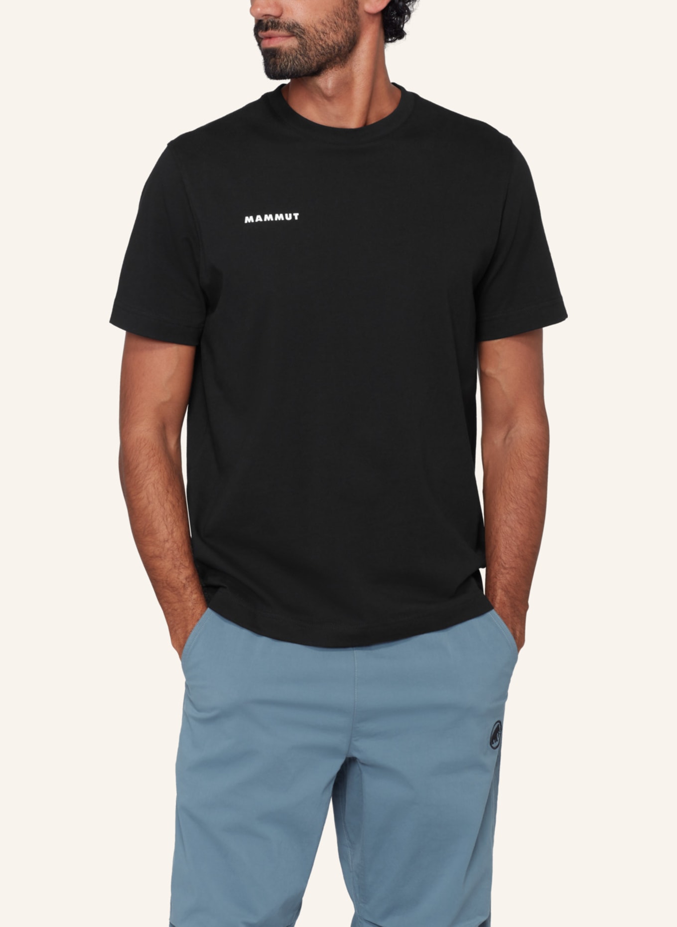 MAMMUT Mammut Base T-Shirt Men Mini Logo: SCHWARZ