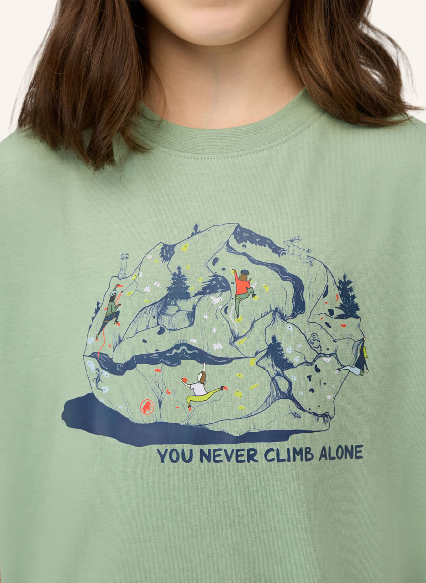 MAMMUT Mammut Base T-Shirt Climbing Kids: GRÜN