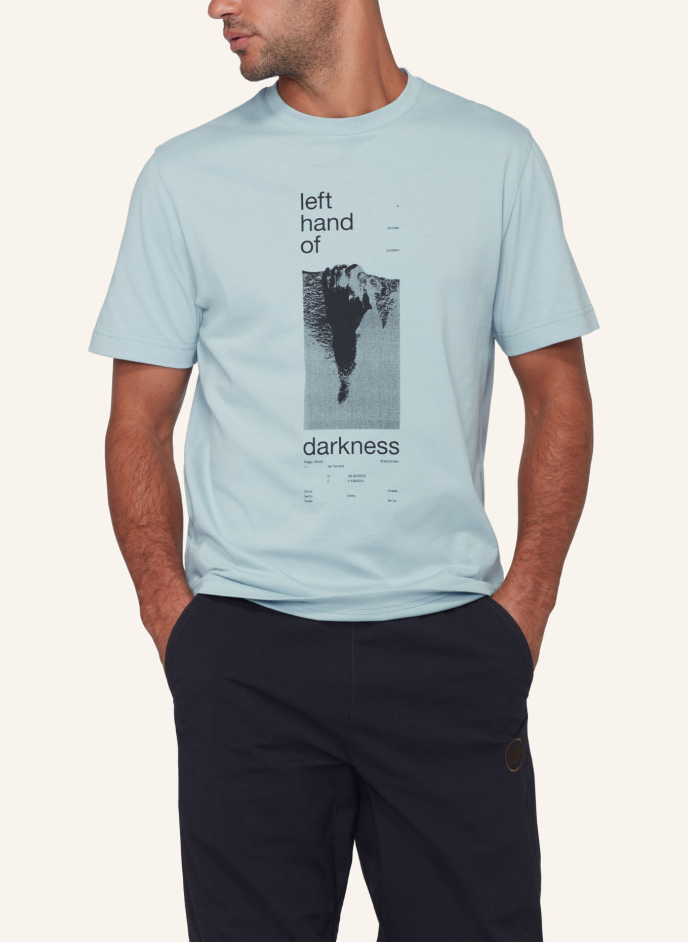 MAMMUT Mammut Base T-Shirt Men Hand: BLAU