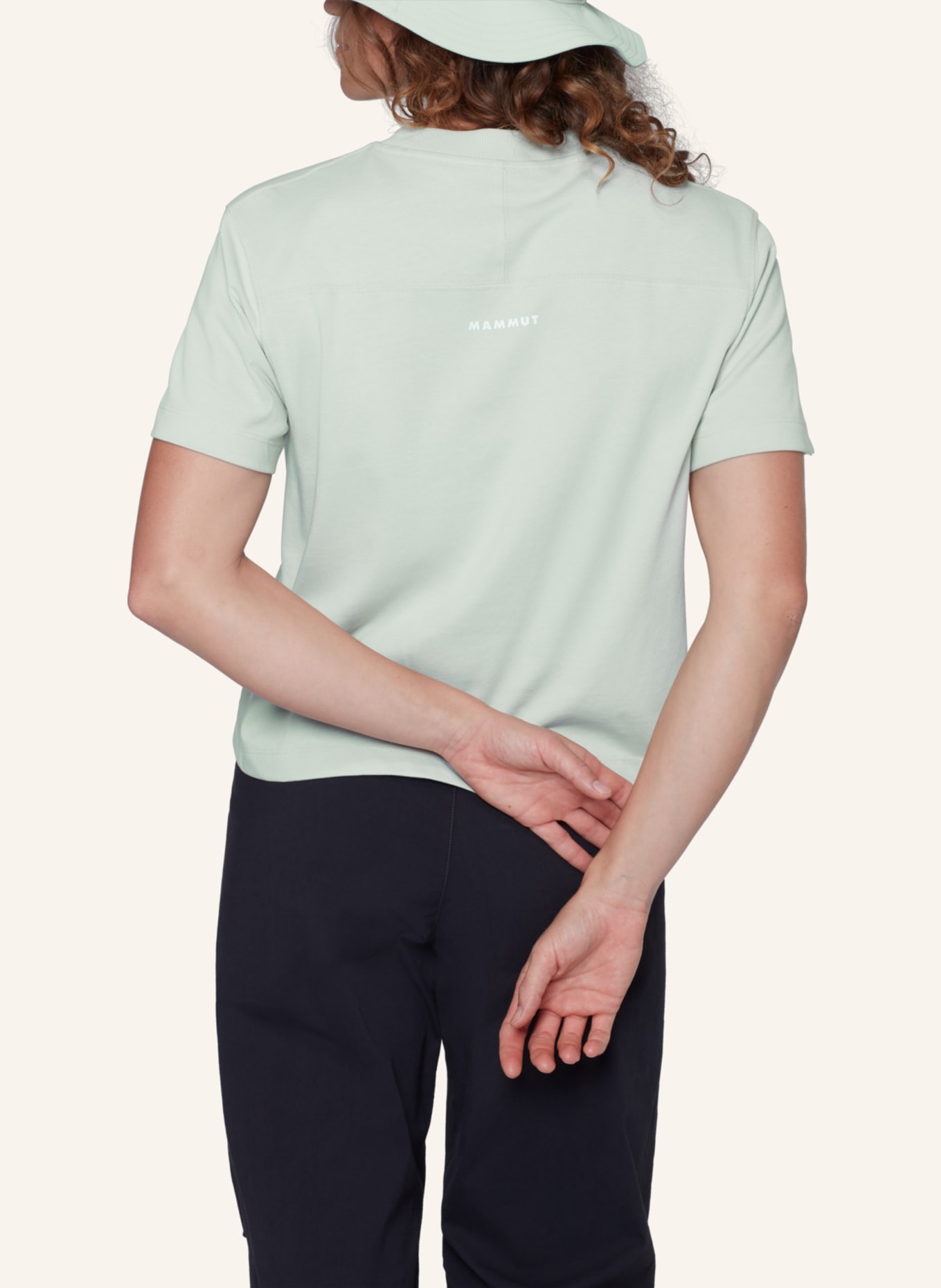 MAMMUT Mammut Base Cropped T-Shirt Women Mini Logo: GRÜN