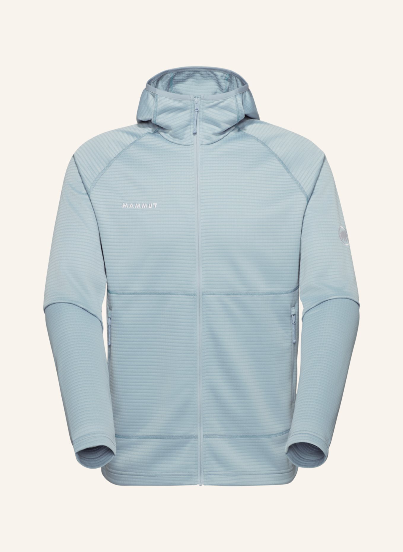 MAMMUT Midlayer-Jacke CRAG ML mit Kapuze: BLAU