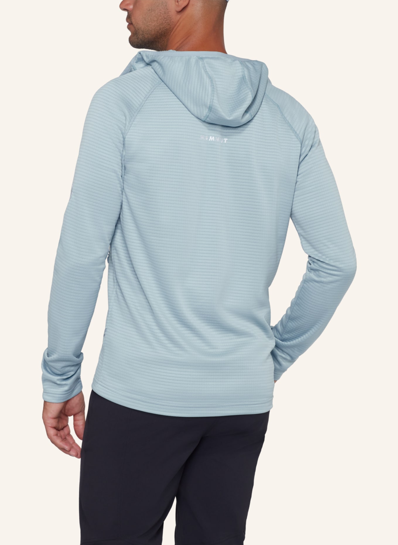 MAMMUT Midlayer-Jacke CRAG ML mit Kapuze: BLAU