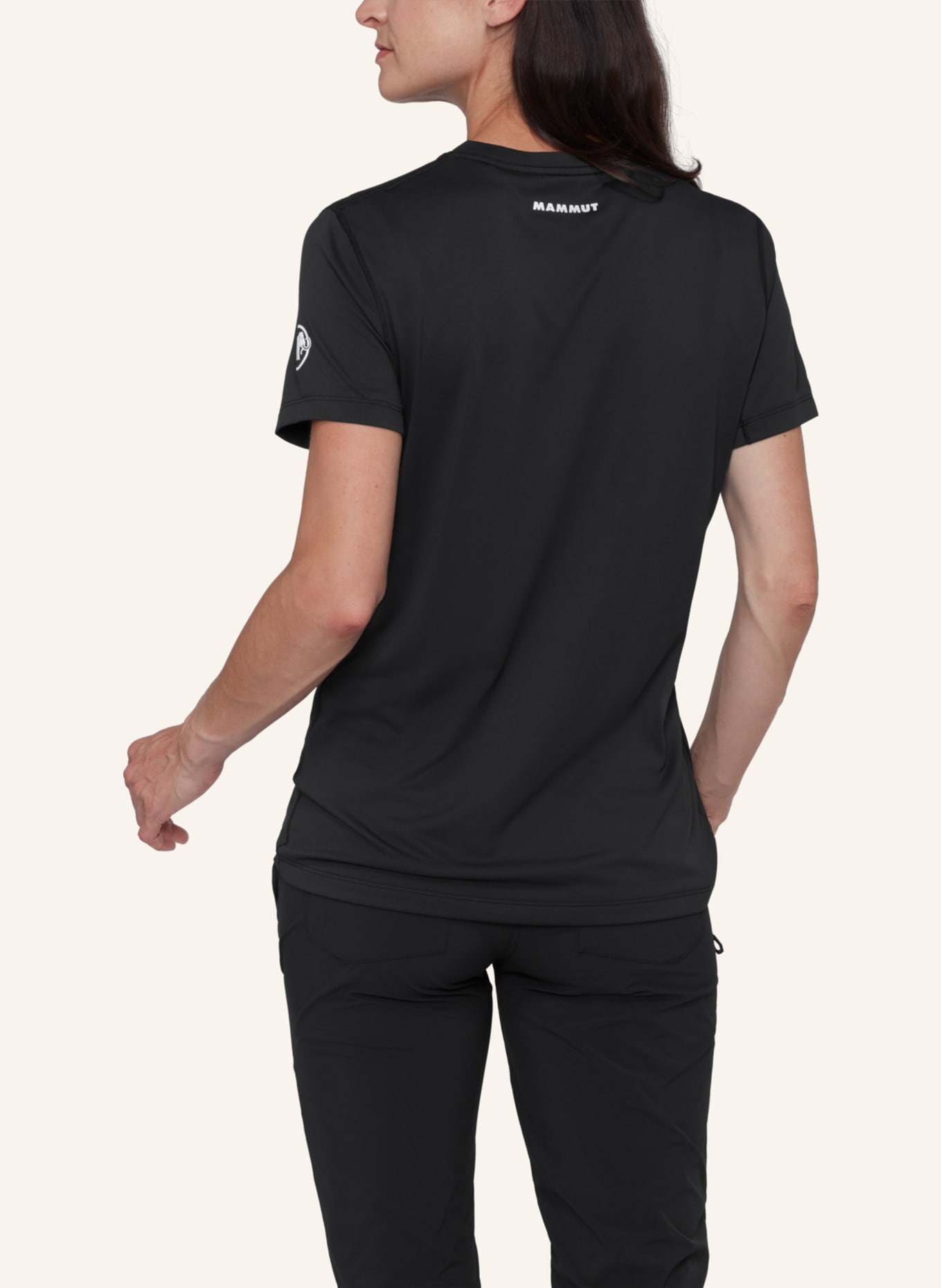 MAMMUT T-Shirt SELUN FL: SCHWARZ