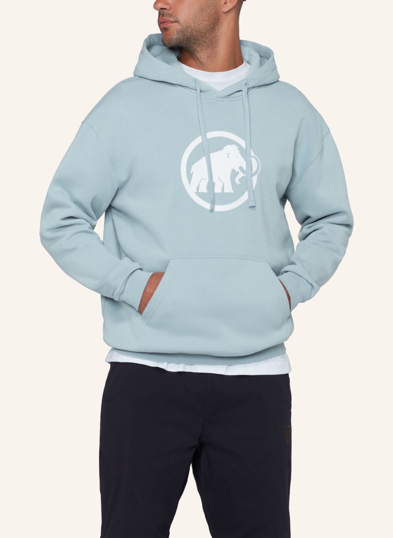 MAMMUT Mammut Base ML Hoody Men Classic: BLAU