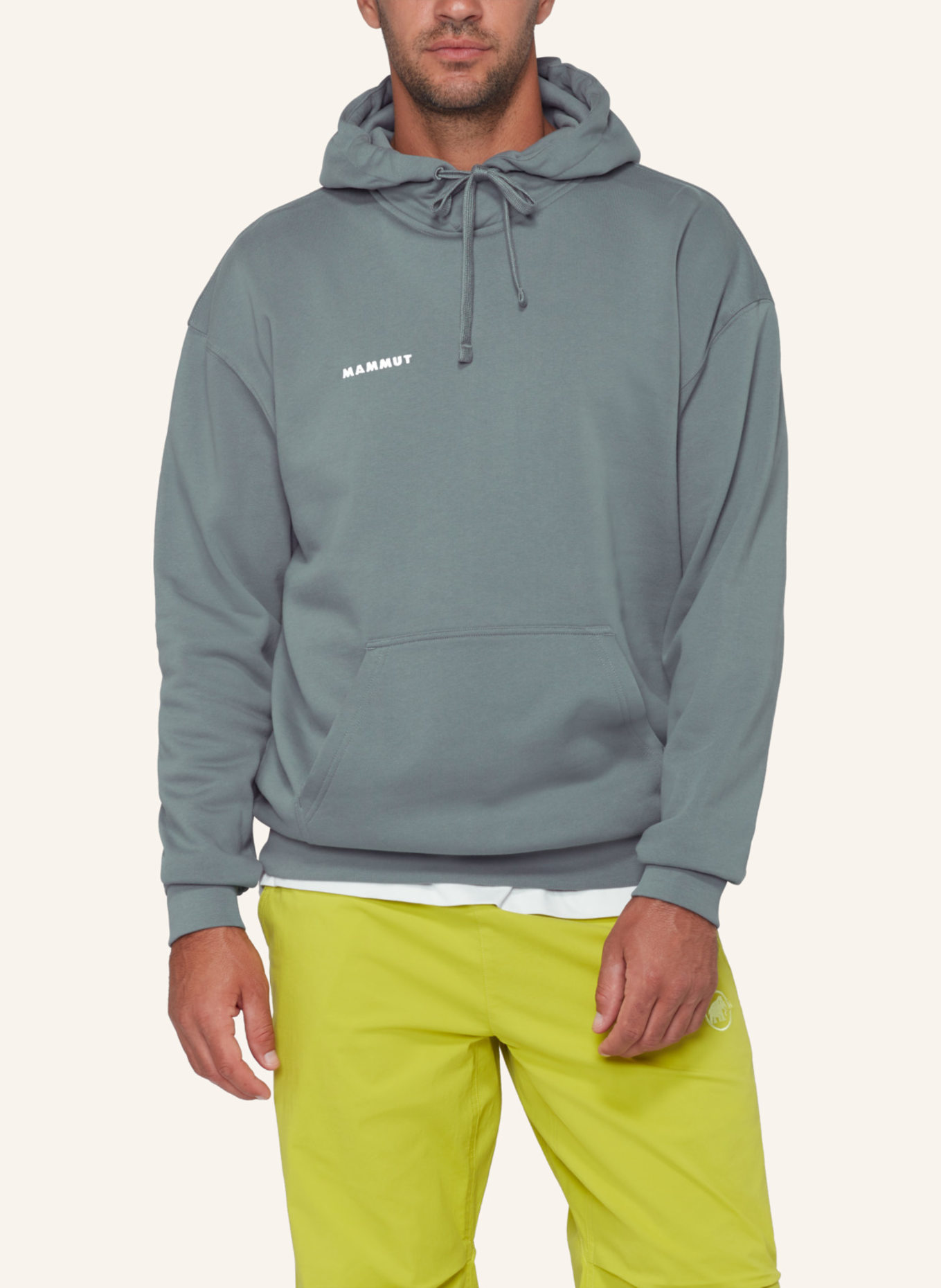 MAMMUT Mammut Base ML Hoody Men Mini Logo: GRAU