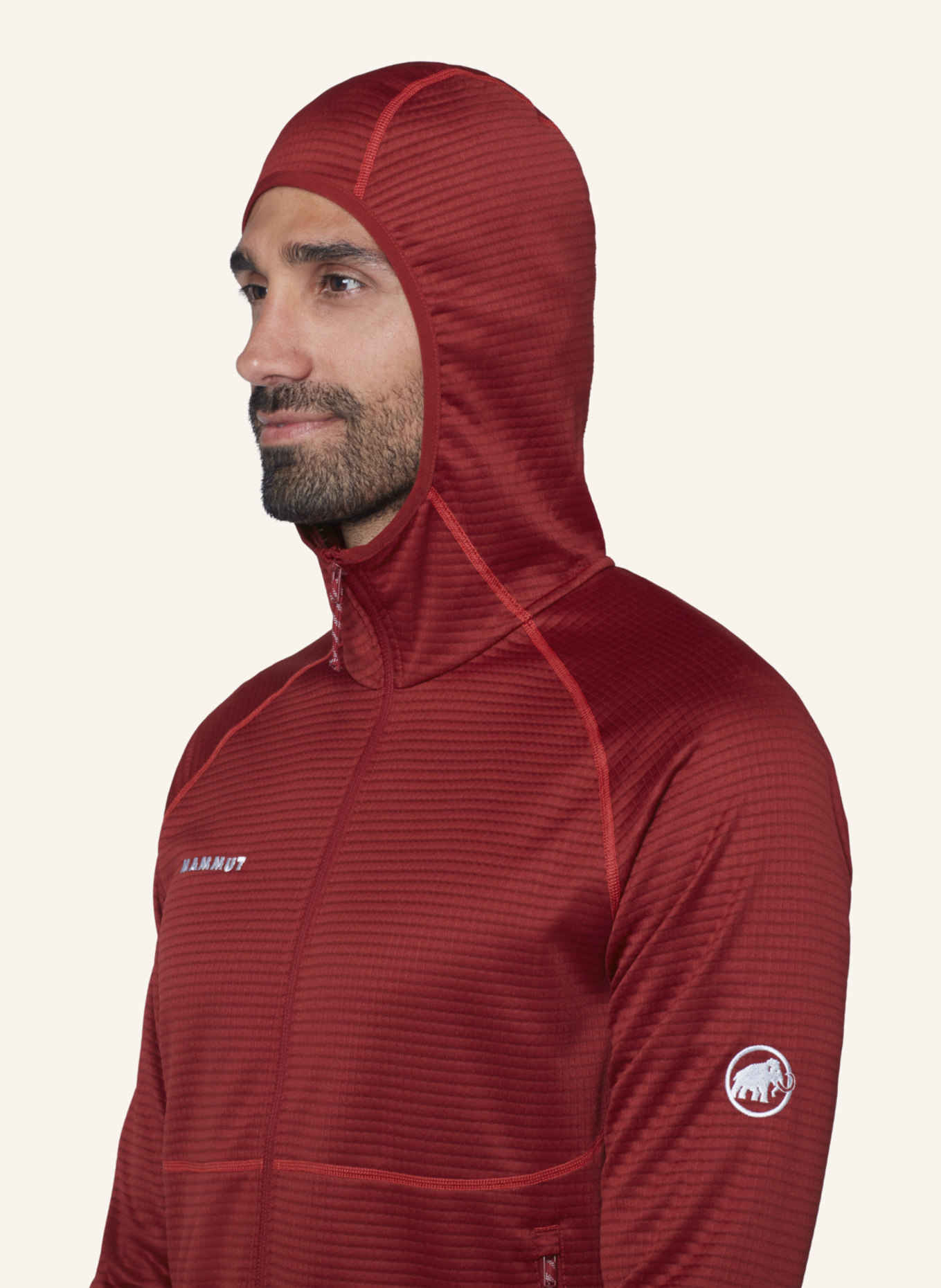 MAMMUT Crag ML Hooded Jacket Men: ROT