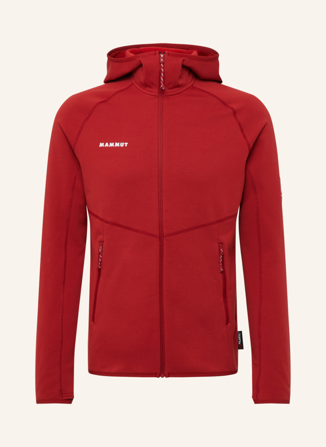 MAMMUT Midlayer-Jacke ACONCAGUA ML mit Kapuze: ROT