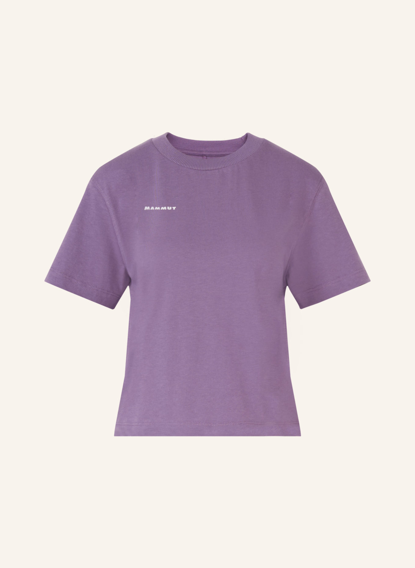 MAMMUT T-Shirt BASE CROPPED MINI LOGO: LILA