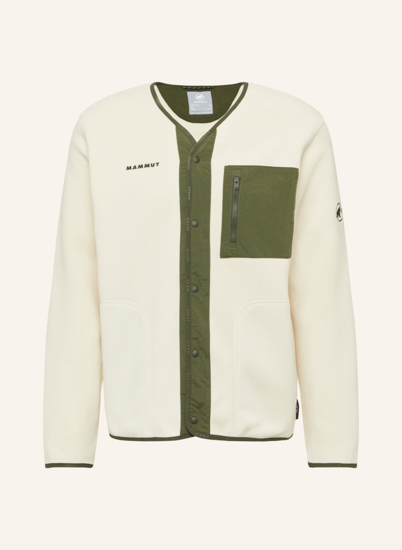 MAMMUT Cardigan MOONSTONE HYBRID ML: CREME