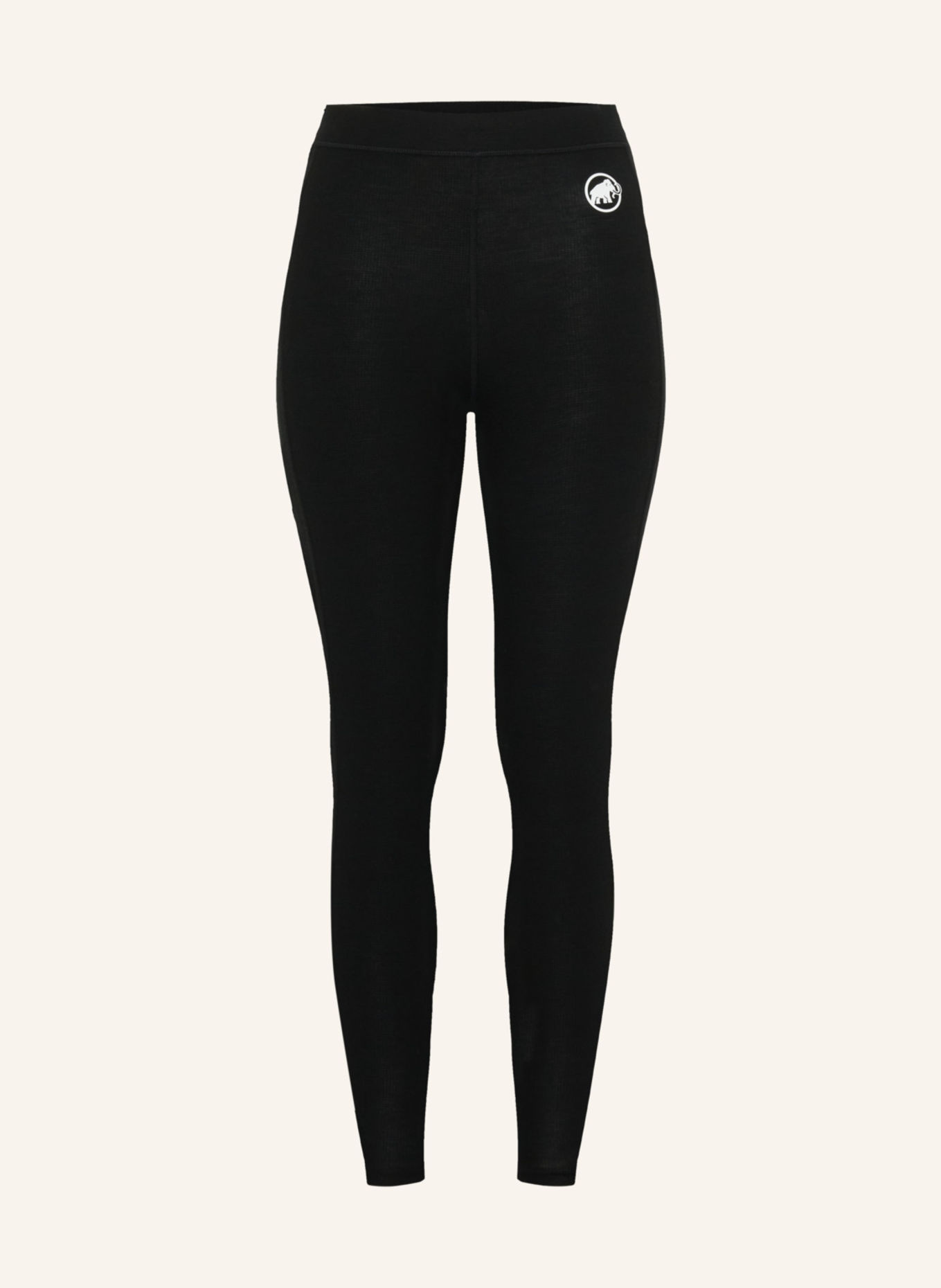MAMMUT Tights TREE WOOL THERMAL FL LONG: SCHWARZ
