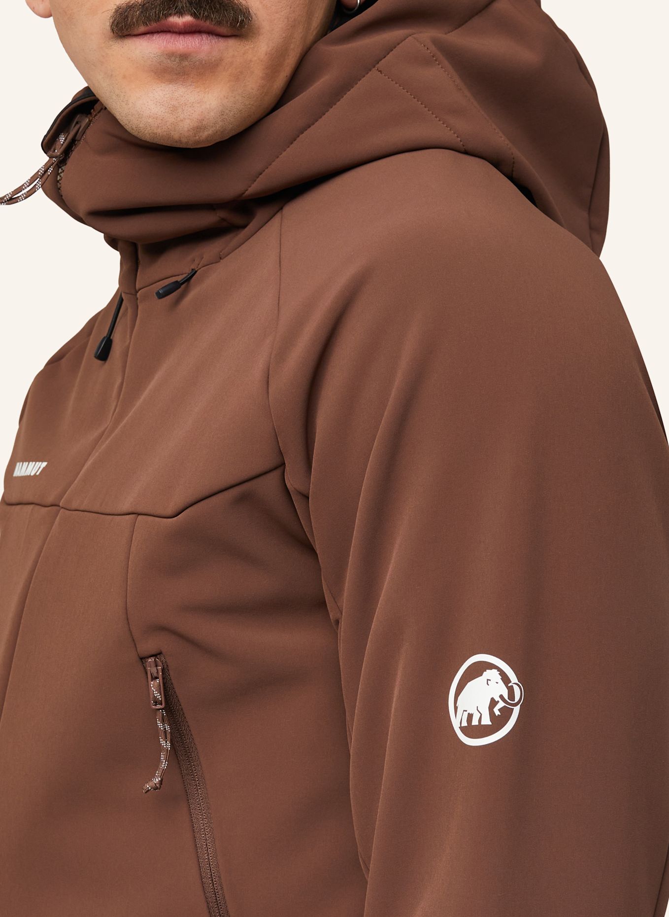 MAMMUT Softshelljacke WINTERFIELD SO mit Kapuze: BRAUN