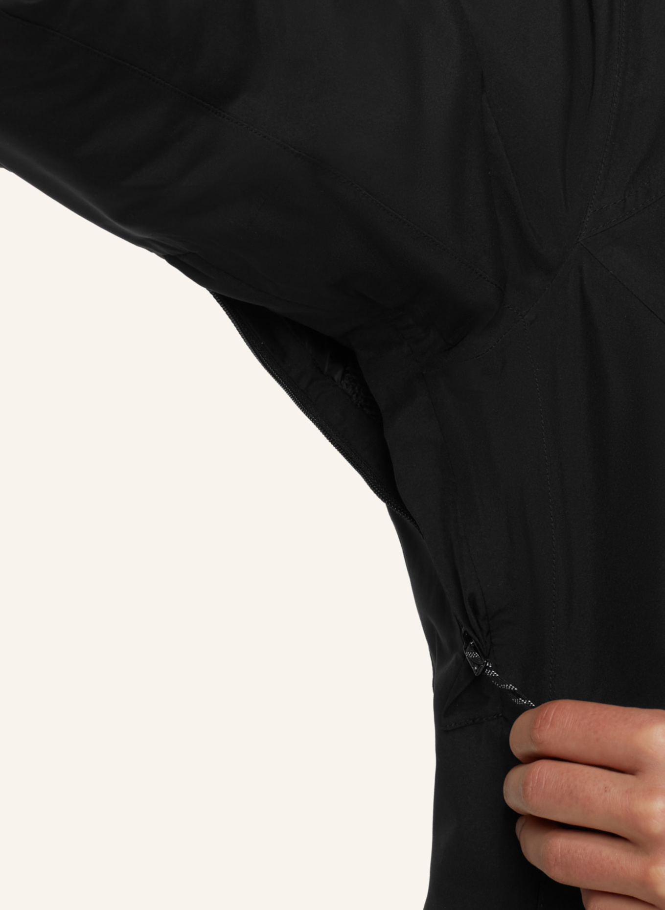 MAMMUT Hardshelljacke TREELINE 3 IN 1 HS mit Kapuze: SCHWARZ