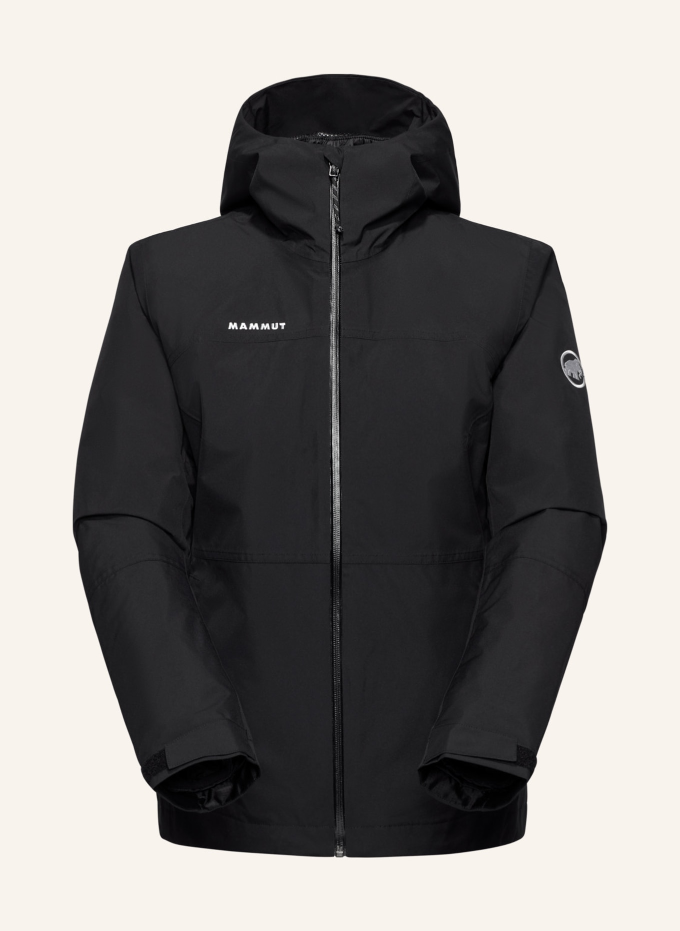 MAMMUT Hardshelljacke TREELINE 3 IN 1 HS mit Kapuze: SCHWARZ