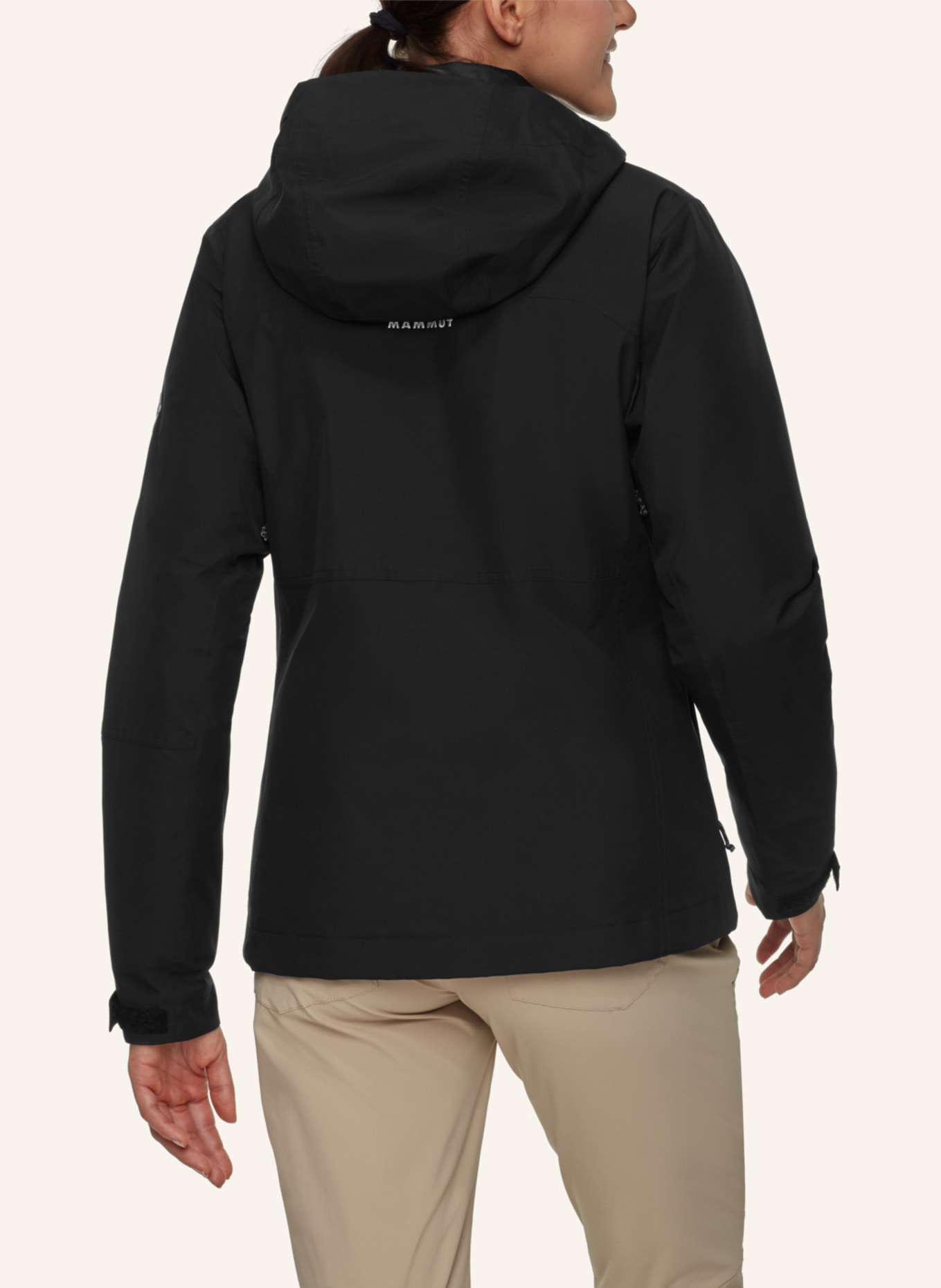 MAMMUT Hardshelljacke TREELINE 3 IN 1 HS mit Kapuze: SCHWARZ