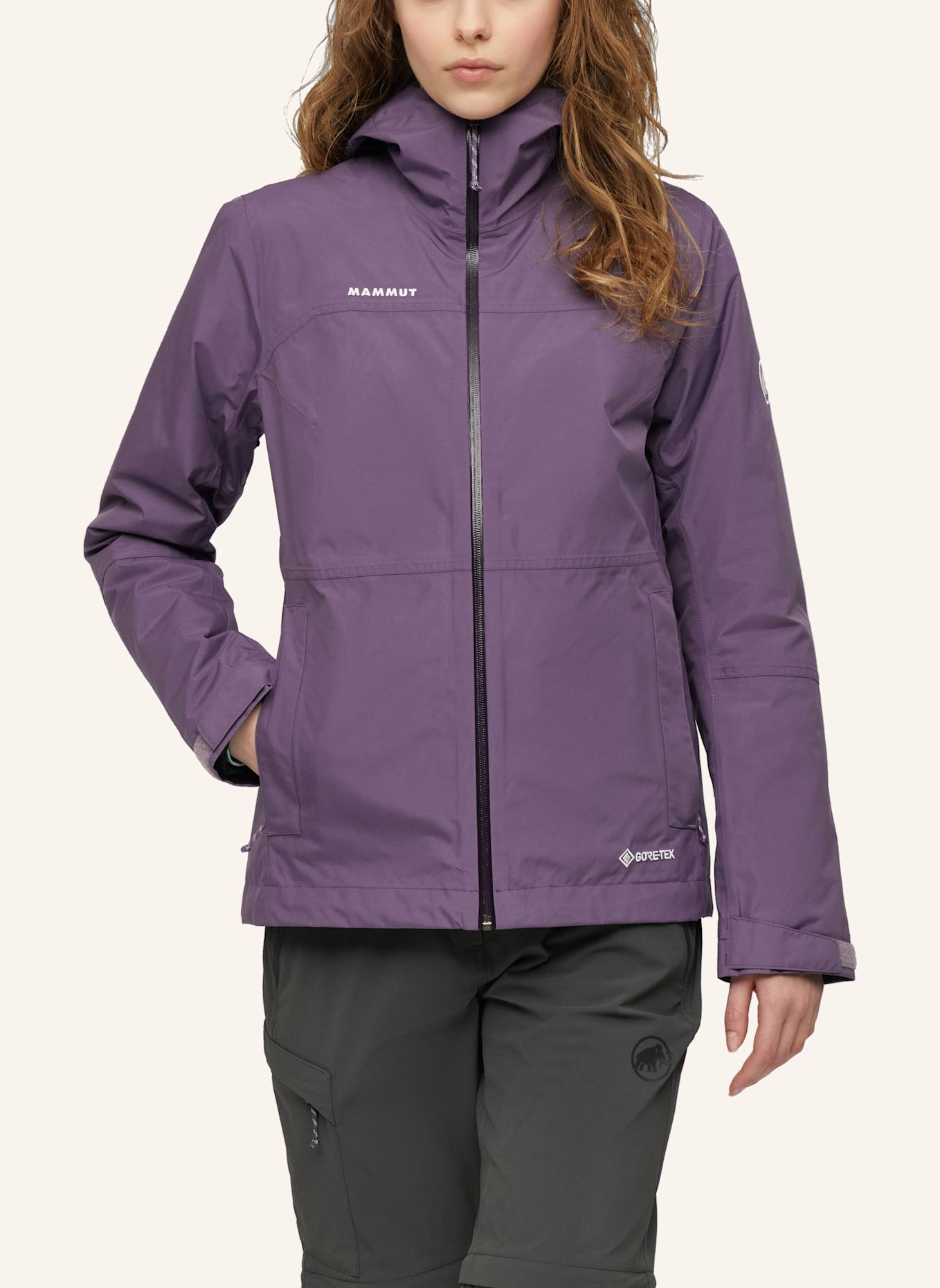 MAMMUT Hardshelljacke TREELINE 3 IN 1 HS mit Kapuze: LILA