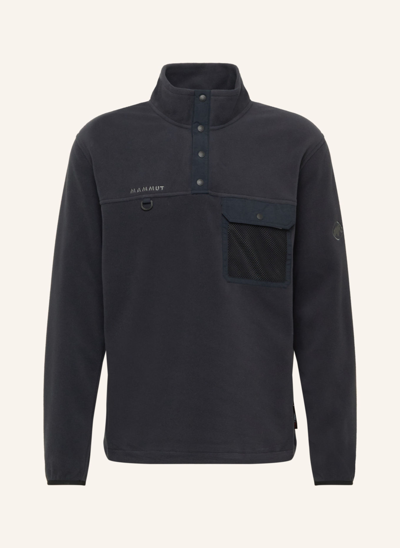 MAMMUT Midlayer-Pullover MOONSTONE LIGHT ML HYBRID: SCHWARZ