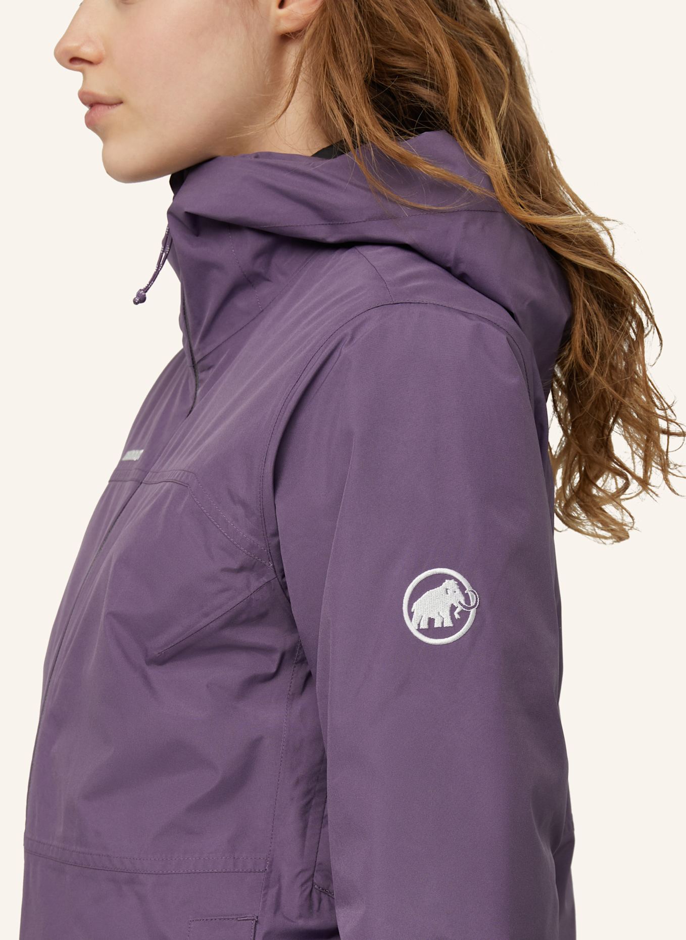 MAMMUT Hardshelljacke TREELINE 3 IN 1 HS mit Kapuze: LILA