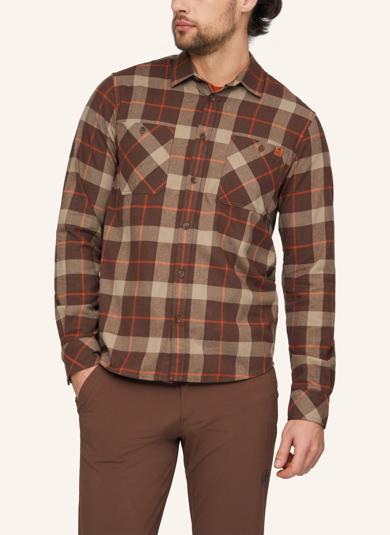 MAMMUT Langarmshirt ALVRA: BRAUN