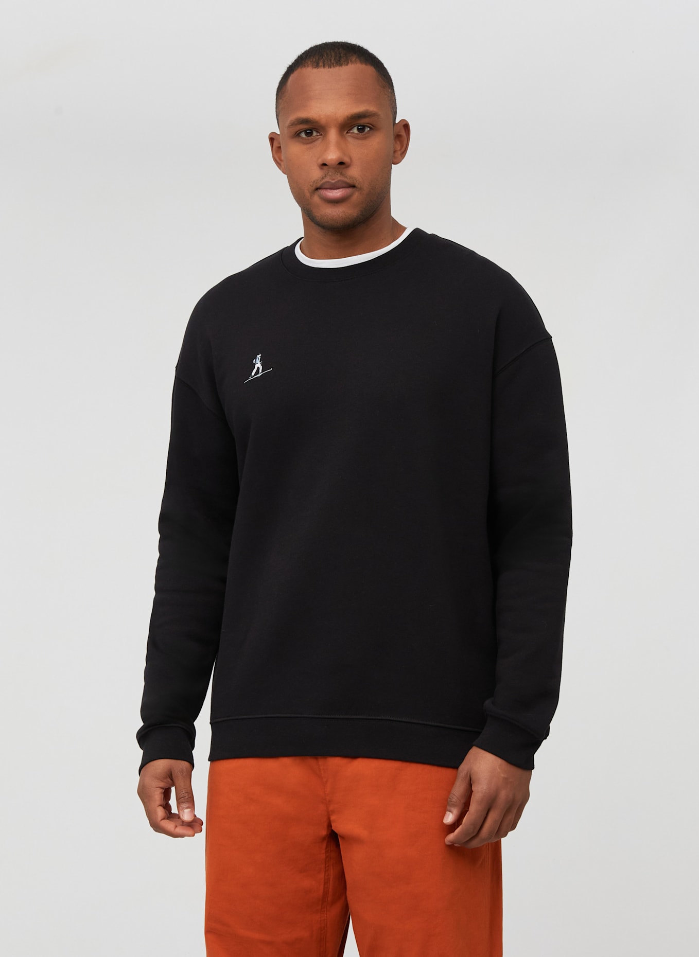 MAMMUT Midlayer-Pullover BASE ML CREW NECK: SCHWARZ