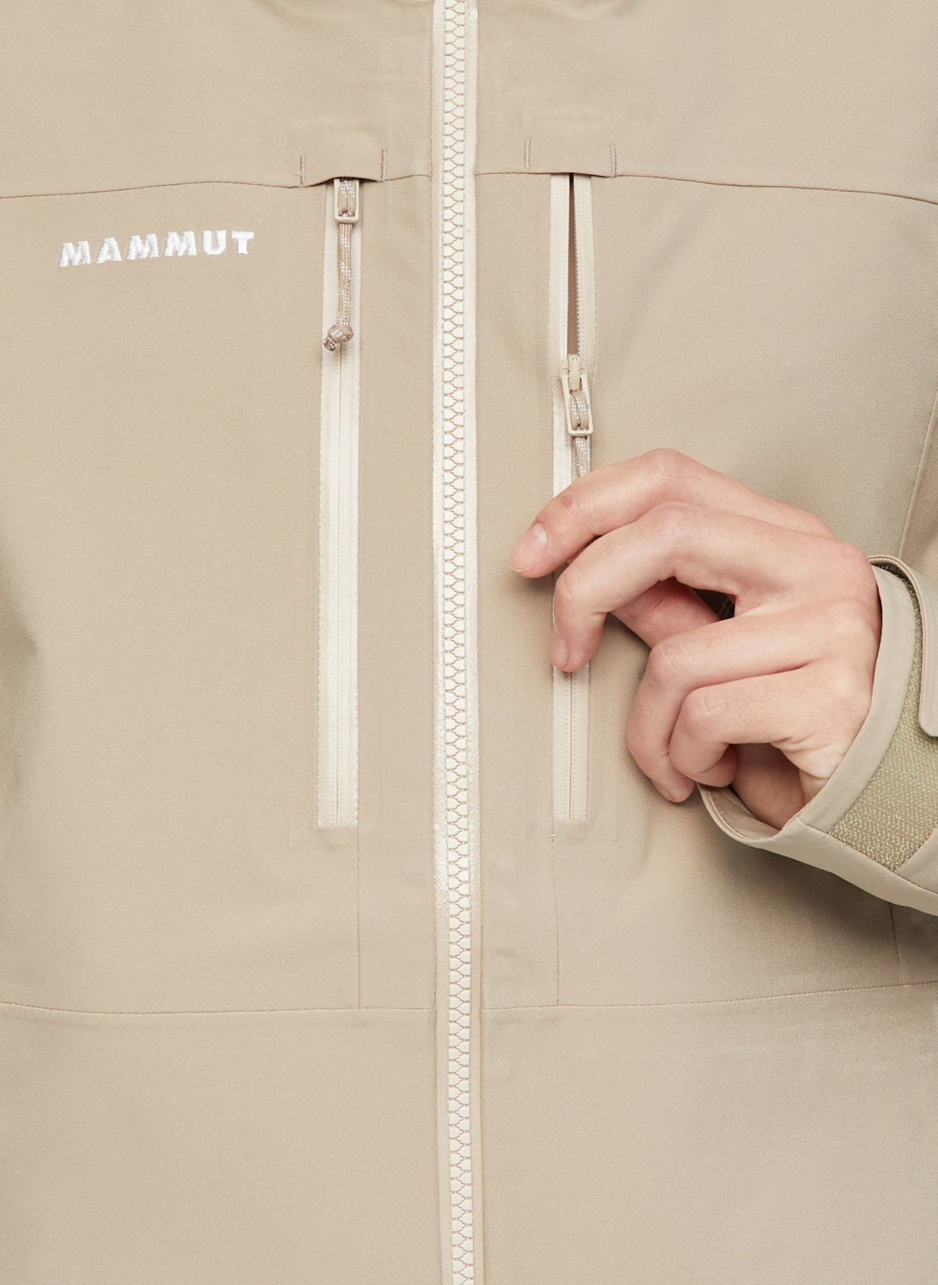 MAMMUT Hardshell-Skijacke STONEY: BRAUN