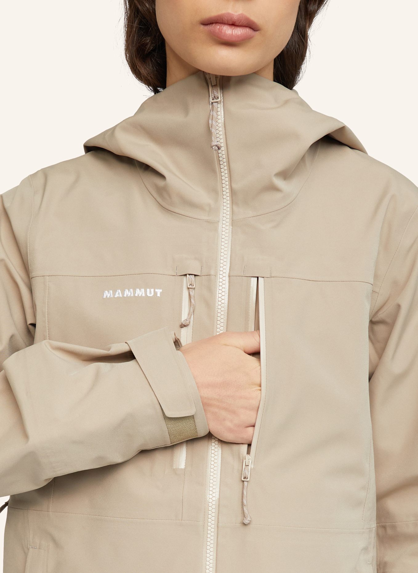 MAMMUT Hardshell-Skijacke STONEY: BRAUN