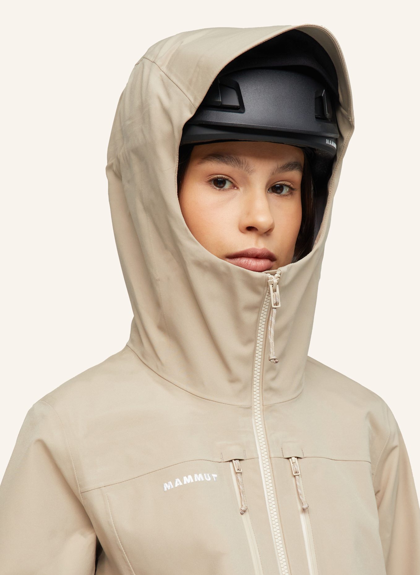 MAMMUT Hardshell-Skijacke STONEY: BRAUN