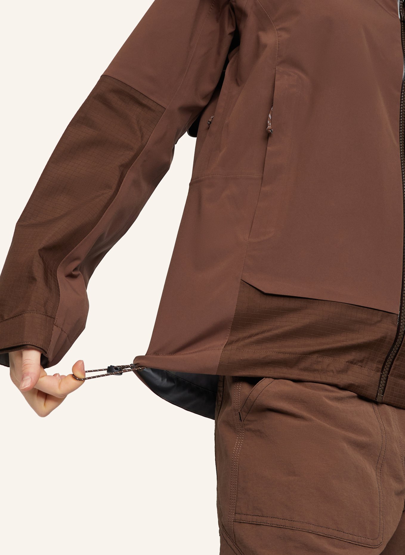 MAMMUT Hardshelljacke DUCAN GUIDE HS mit Kapuze: BRAUN
