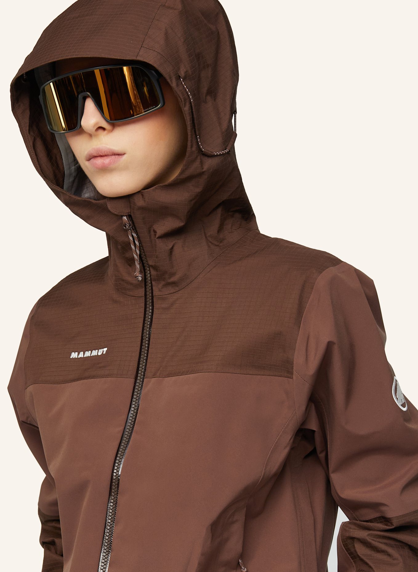 MAMMUT Hardshelljacke DUCAN GUIDE HS mit Kapuze: BRAUN