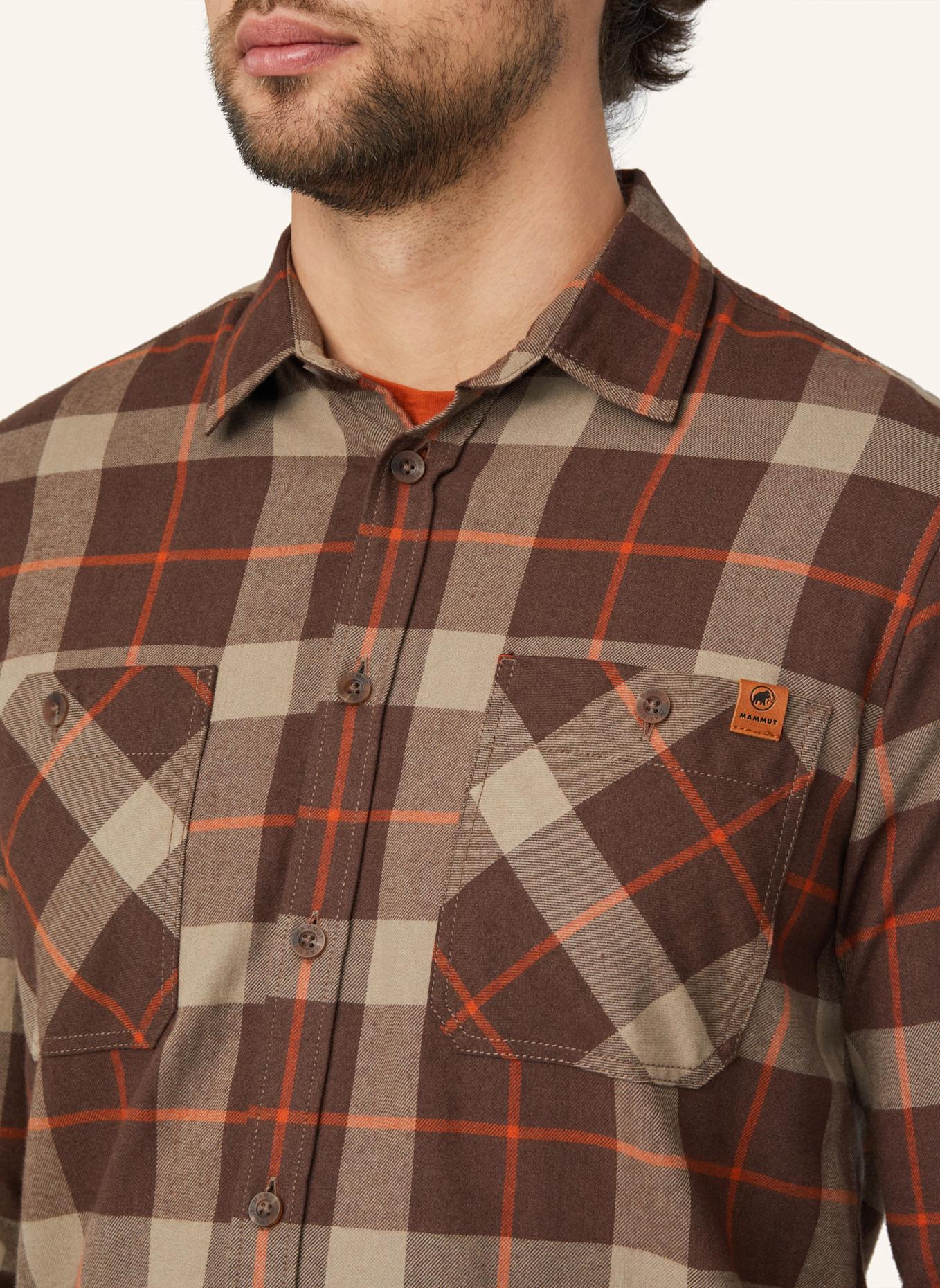 MAMMUT Langarmshirt ALVRA: BRAUN