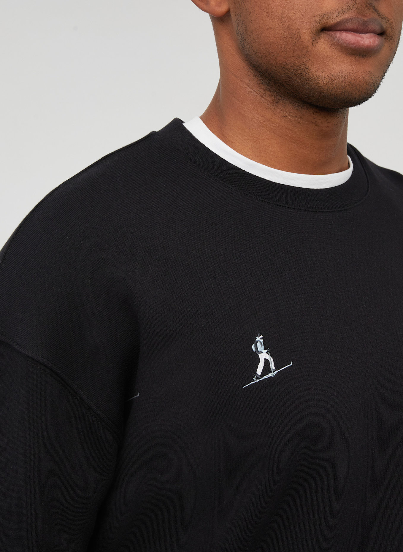 MAMMUT Midlayer-Pullover BASE ML CREW NECK: SCHWARZ