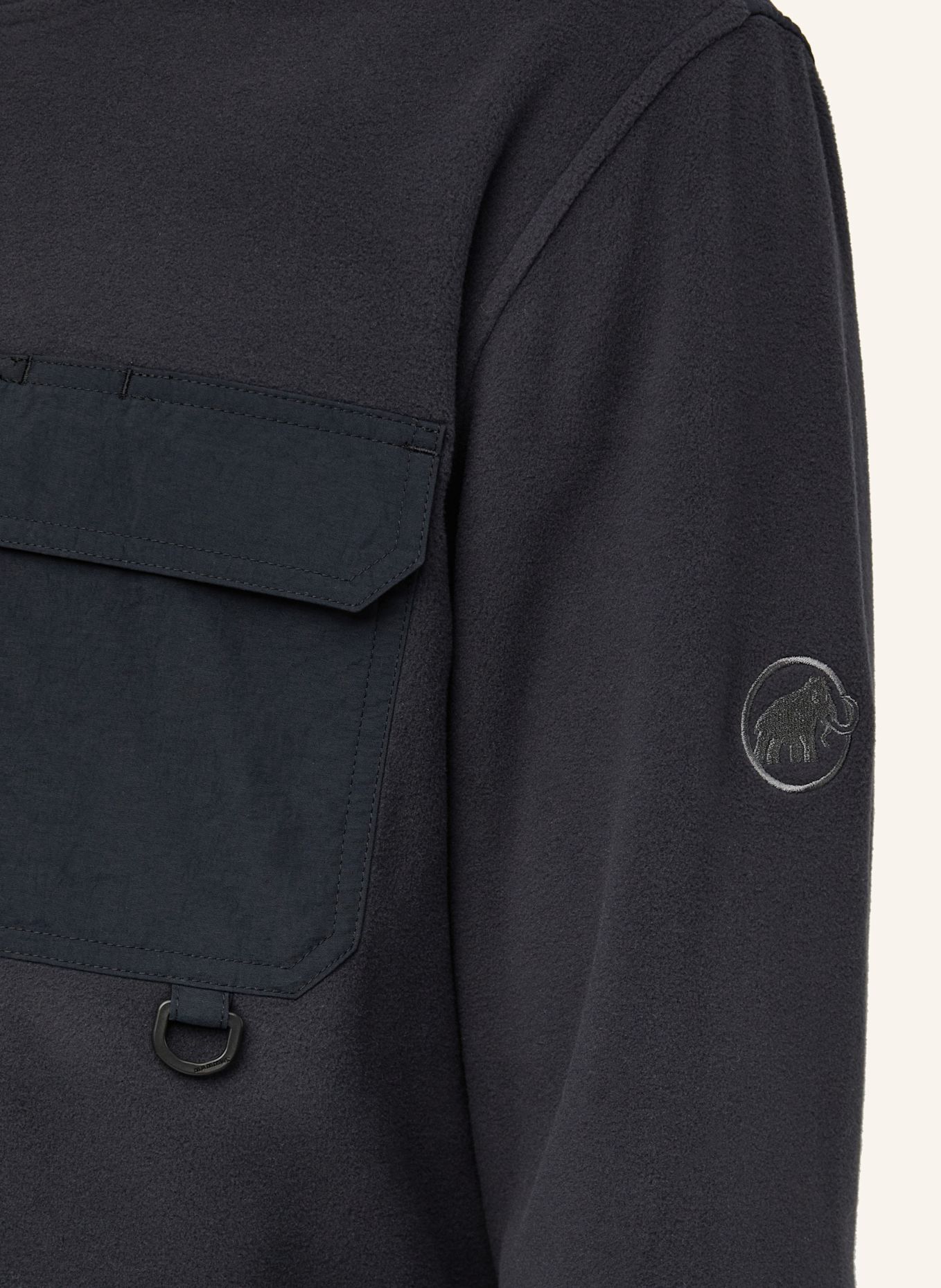 MAMMUT Midlayer-Pullover MOONSTONE LIGHT ML HYBRID CREW NECK: SCHWARZ