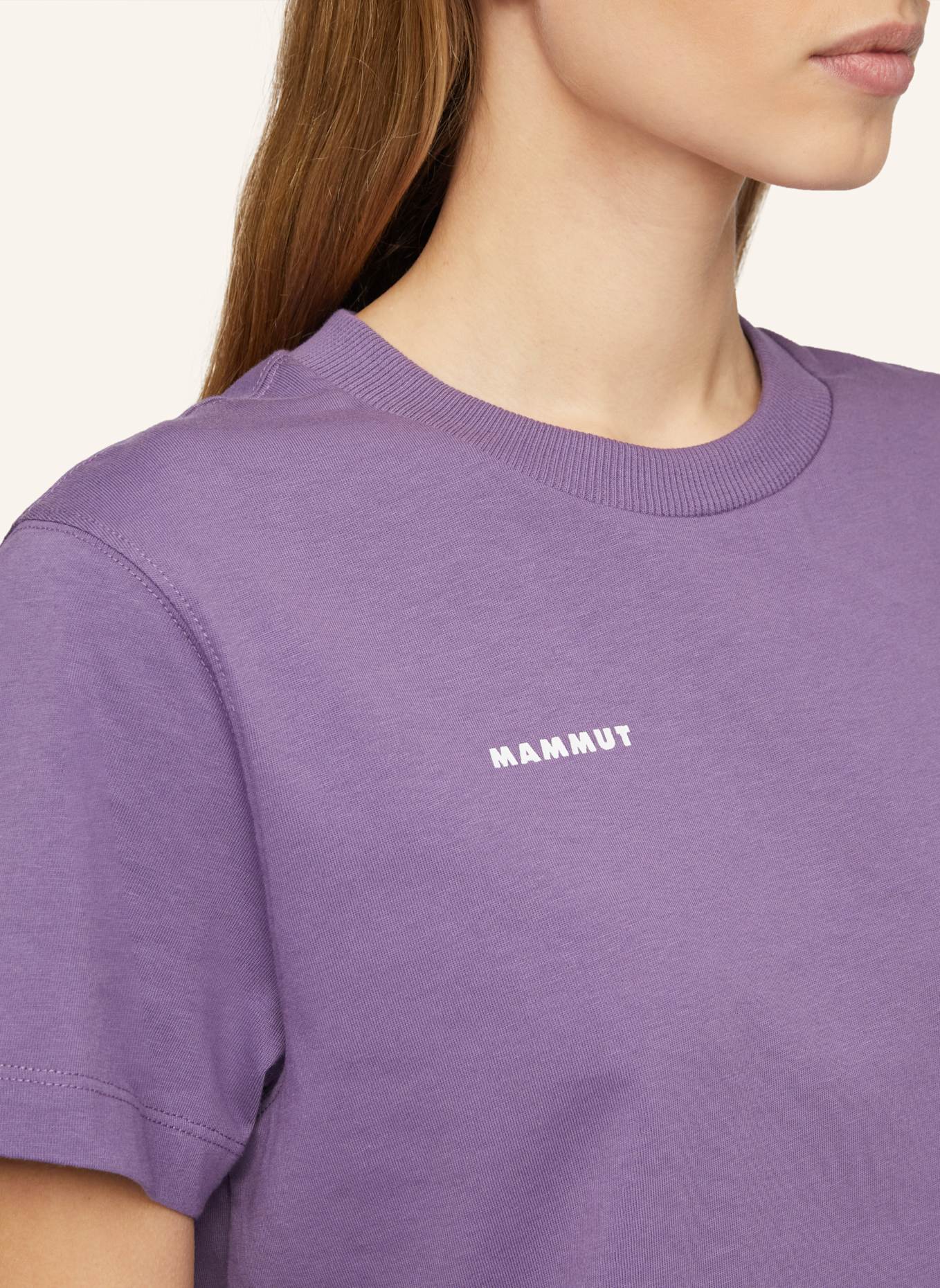 MAMMUT T-Shirt BASE CROPPED MINI LOGO: LILA