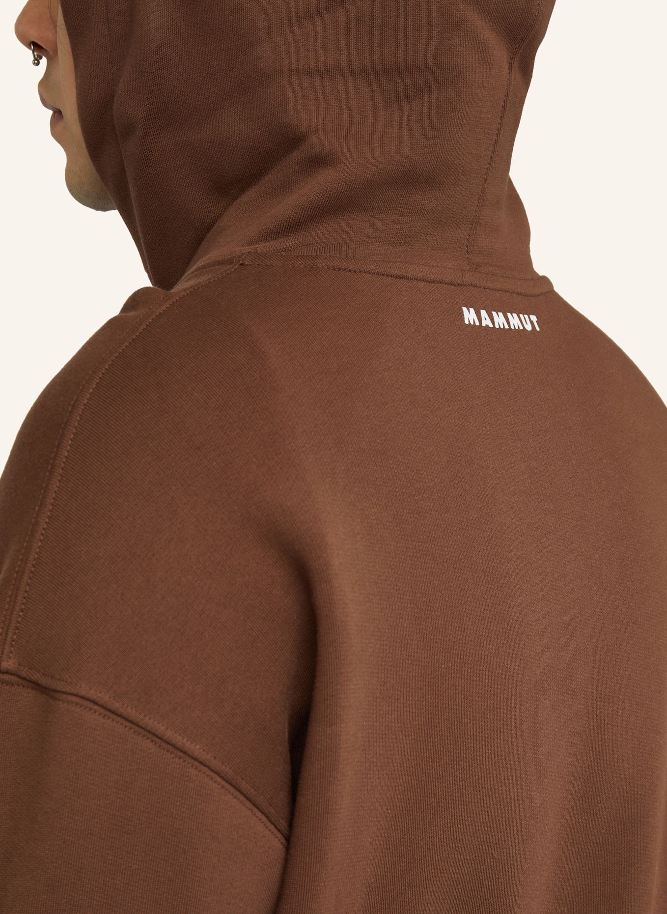 MAMMUT Midlayer-Pullover BASE ML MINI LOGO: BRAUN
