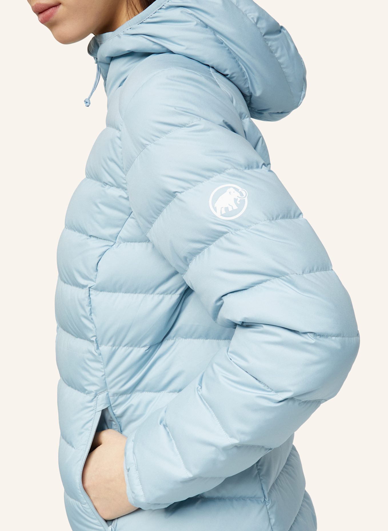 MAMMUT Daunenjacke WAYMARKER IN mit Kapuze: BLAU