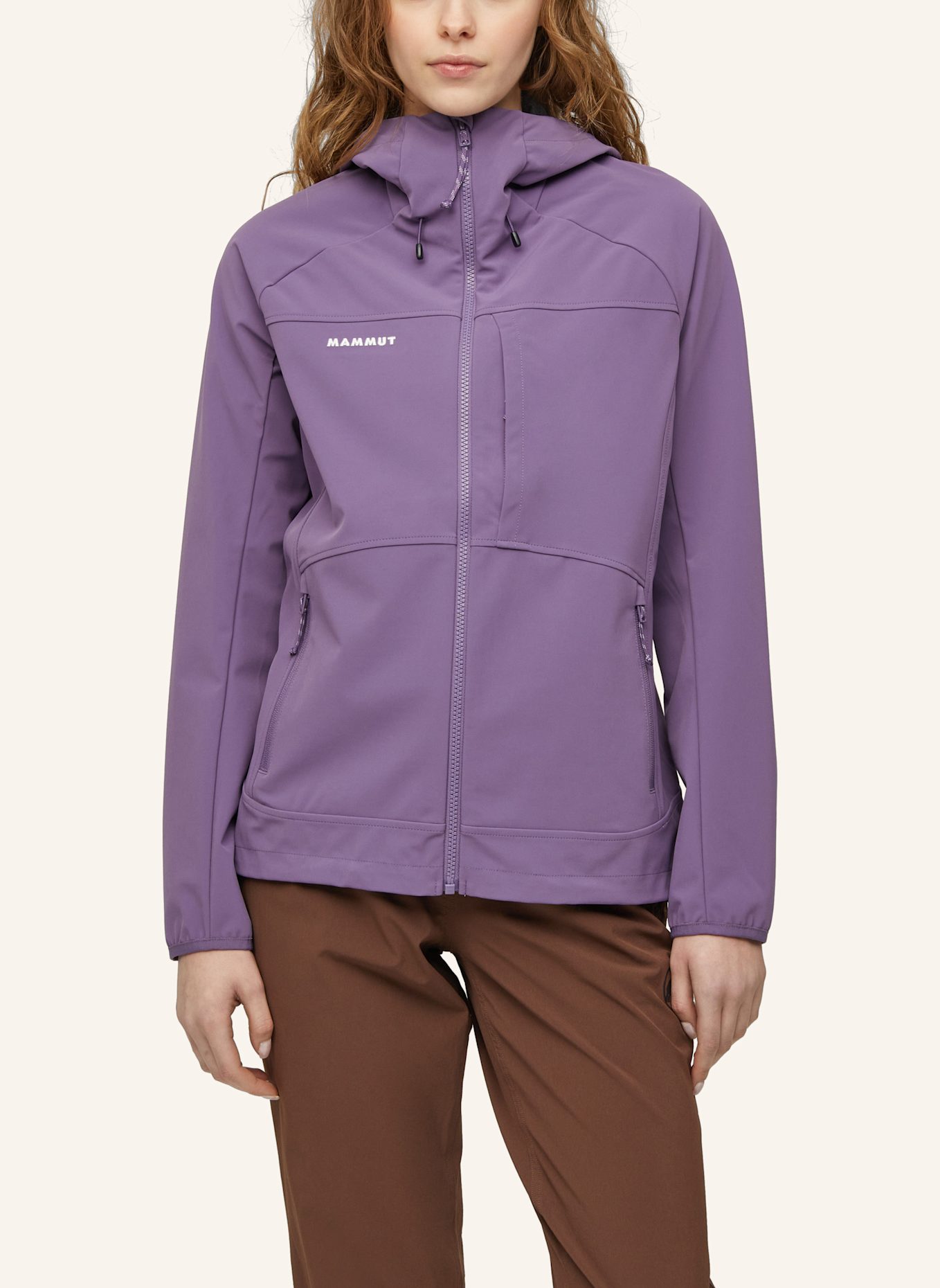 MAMMUT Softshell-Jacke ULTIMATE COMFORT SO HOODED: LILA
