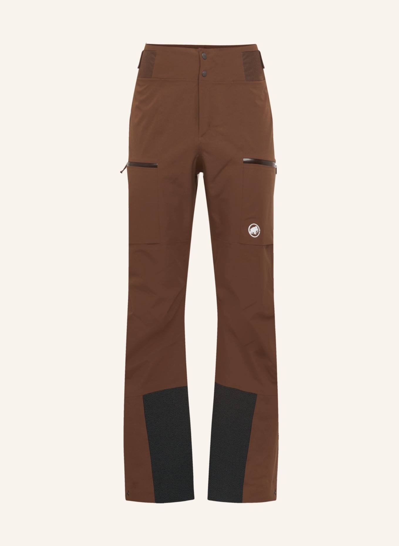 MAMMUT Hardshell-Skihose STONEY HS: BRAUN