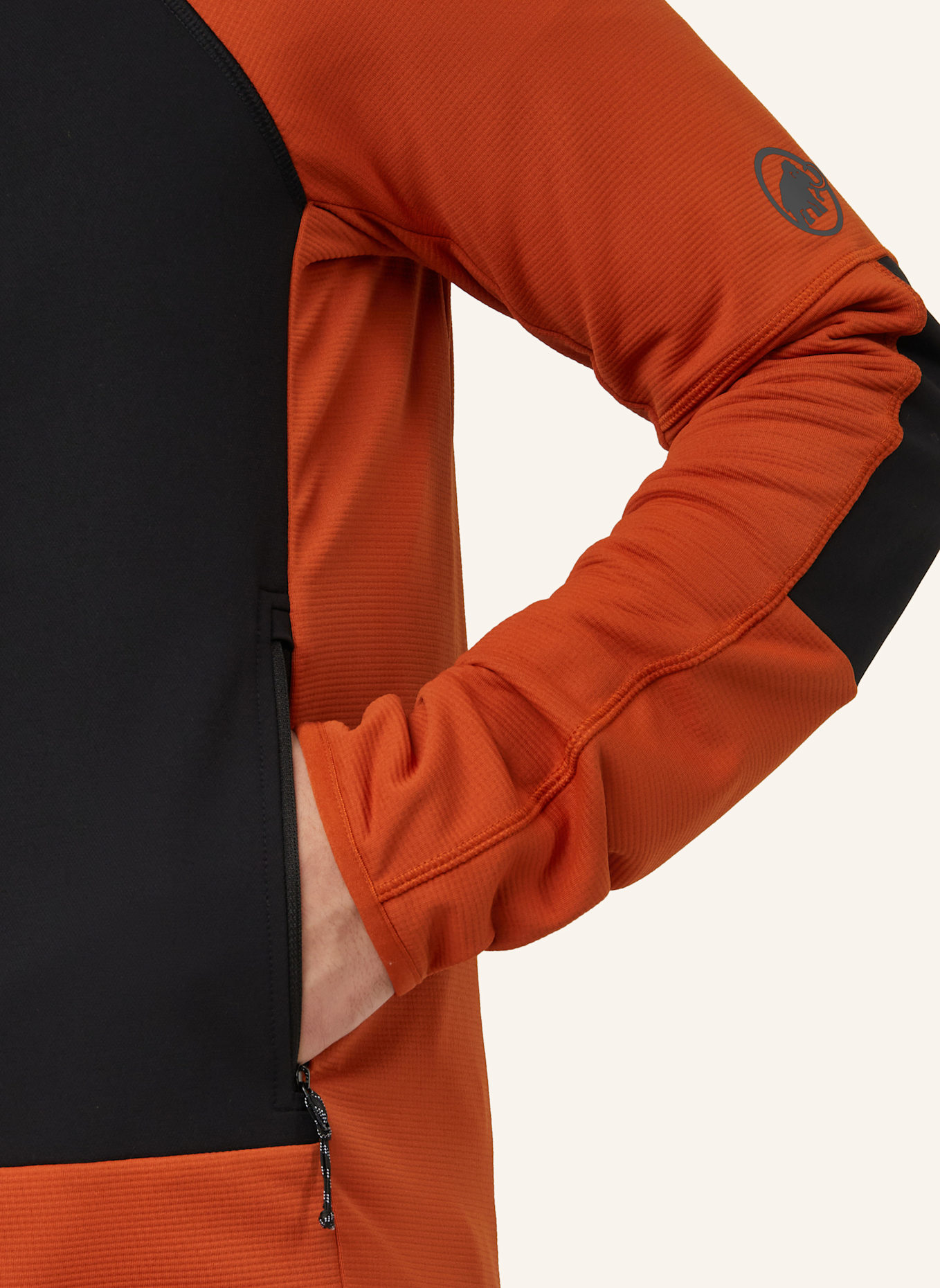 MAMMUT Midlayer-Jacke MASSONE ML HOODED: BRAUN