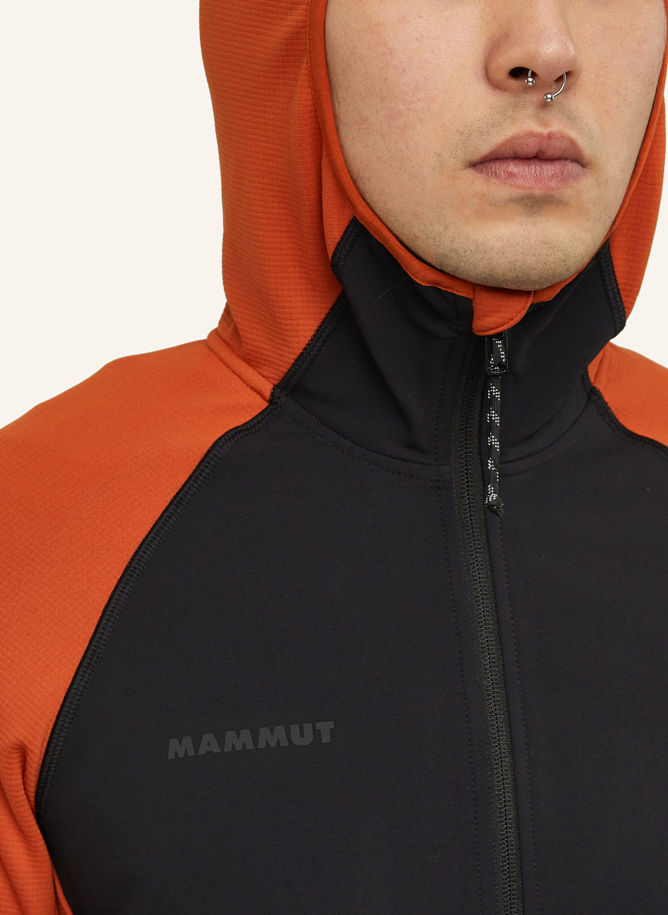 MAMMUT Midlayer-Jacke MASSONE ML HOODED: BRAUN