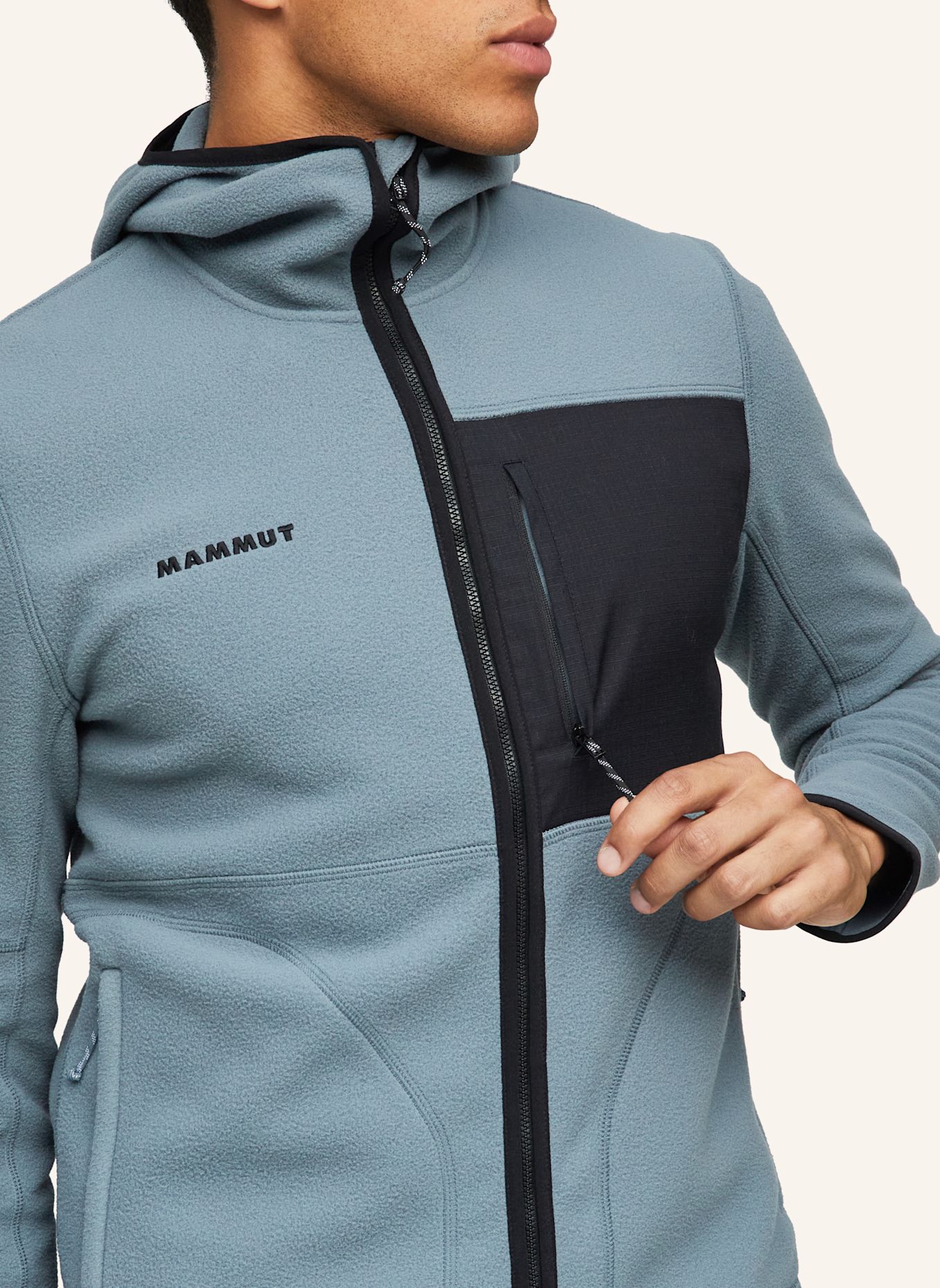 MAMMUT Fleecejacke TAMARO: SCHWARZ